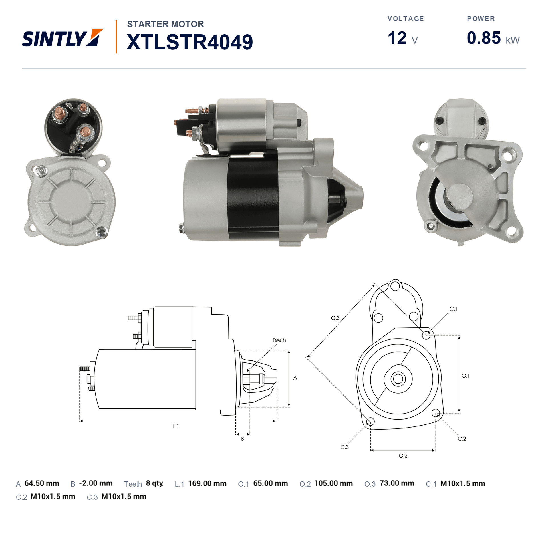 Motor de arranque XTLSTR4049