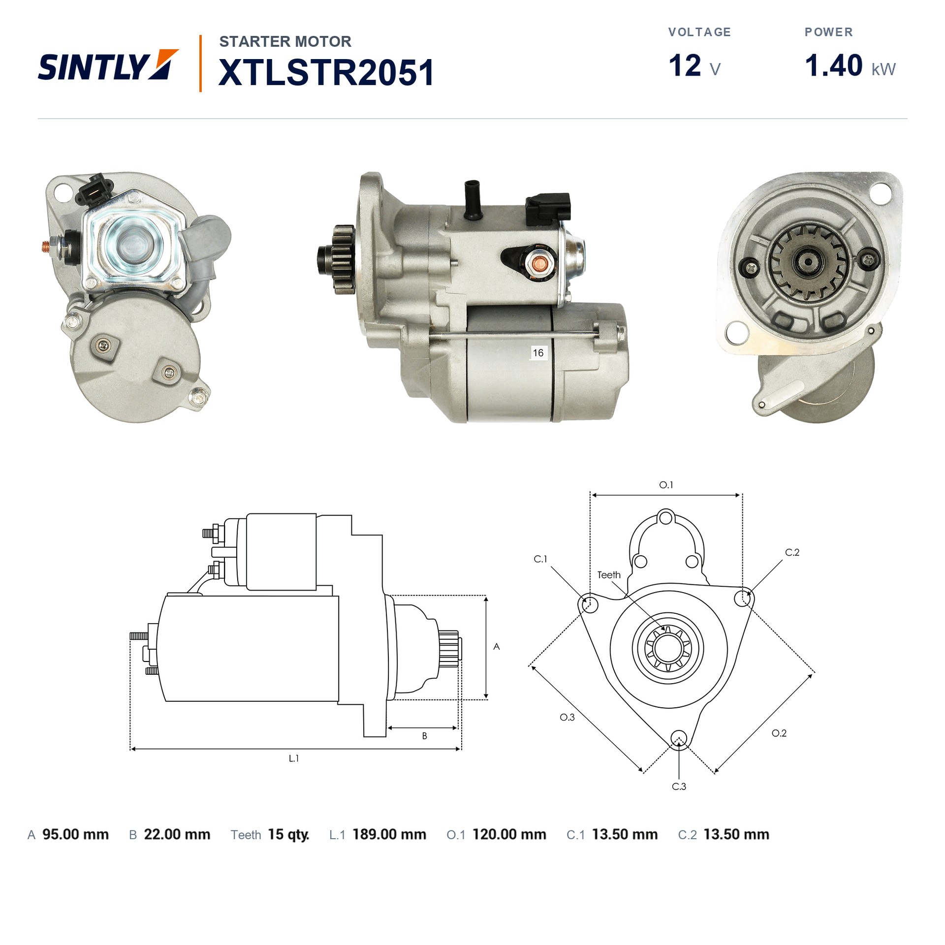 Starter XTLSTR2051