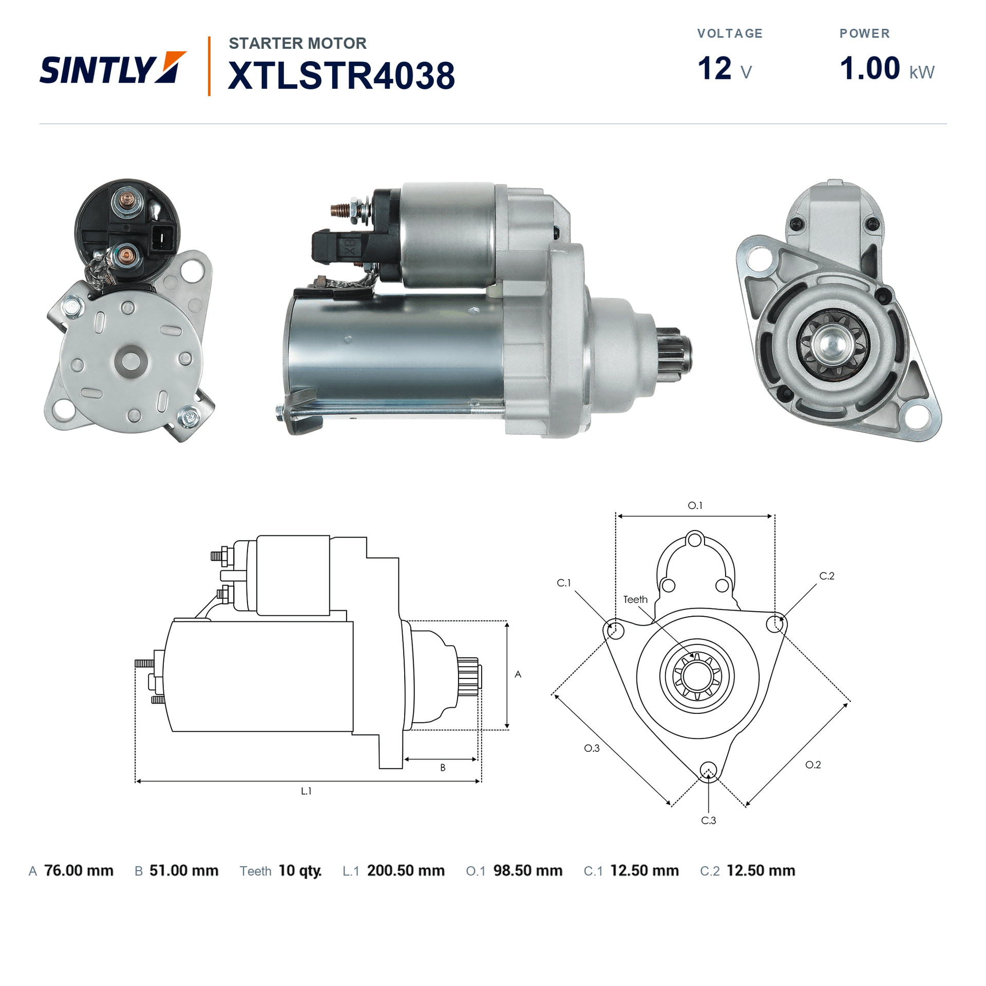 Starter XTLSTR4038