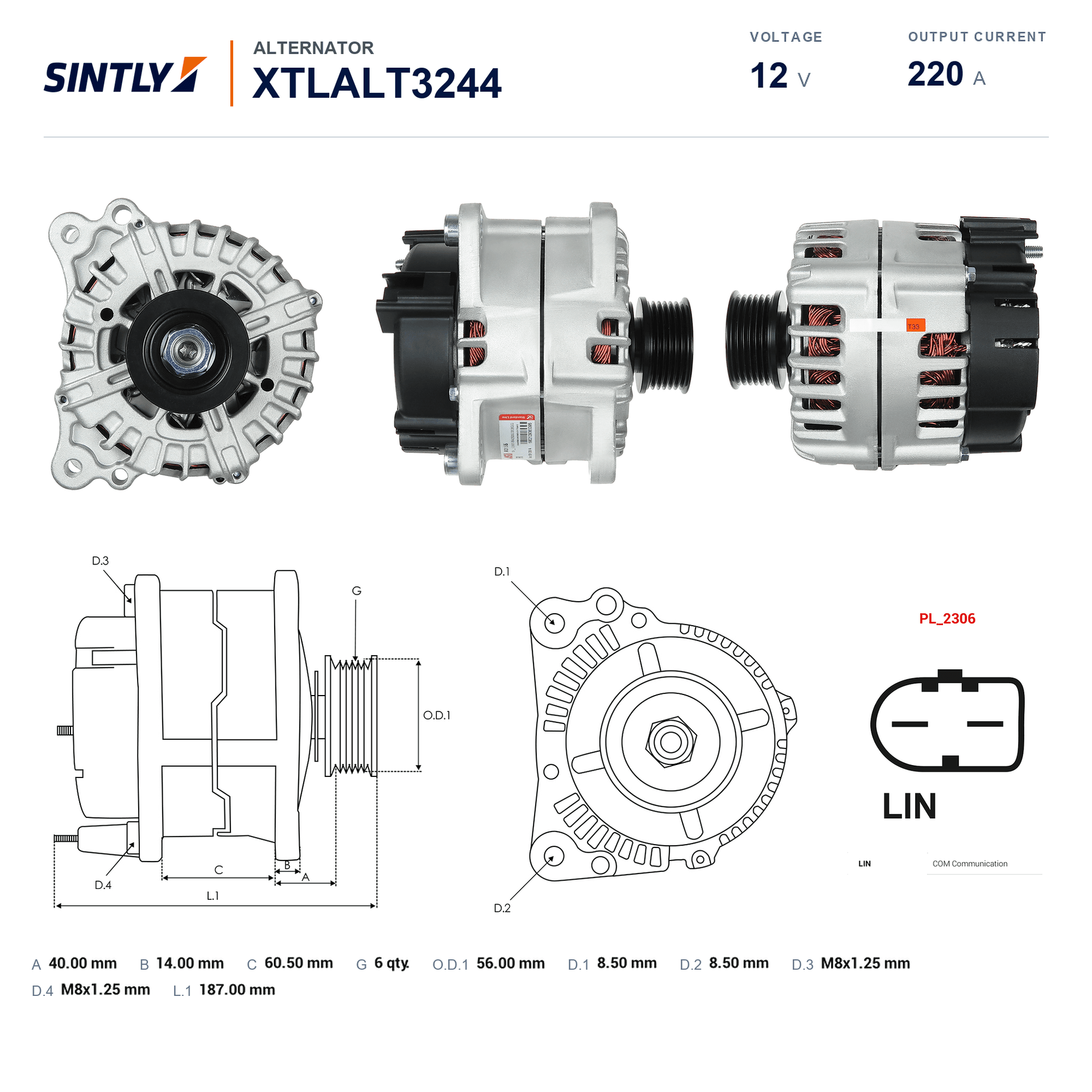 Alternator XTLALT3244