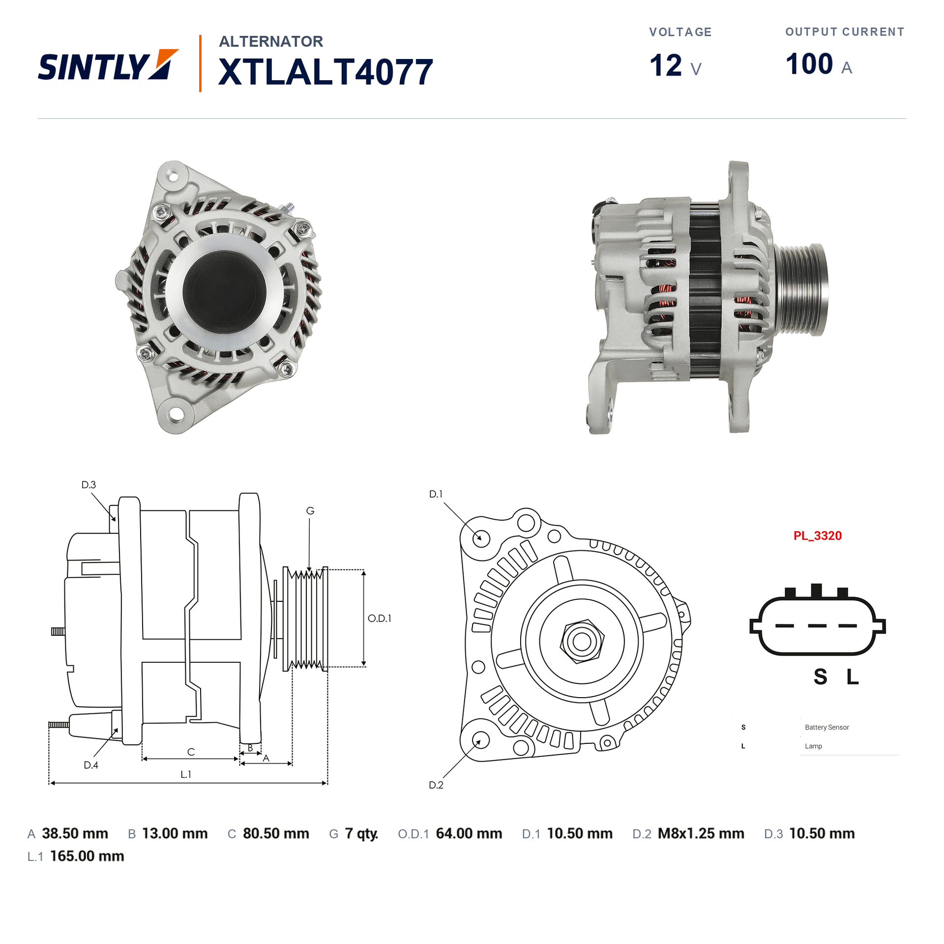 Alternator XTLALT4077