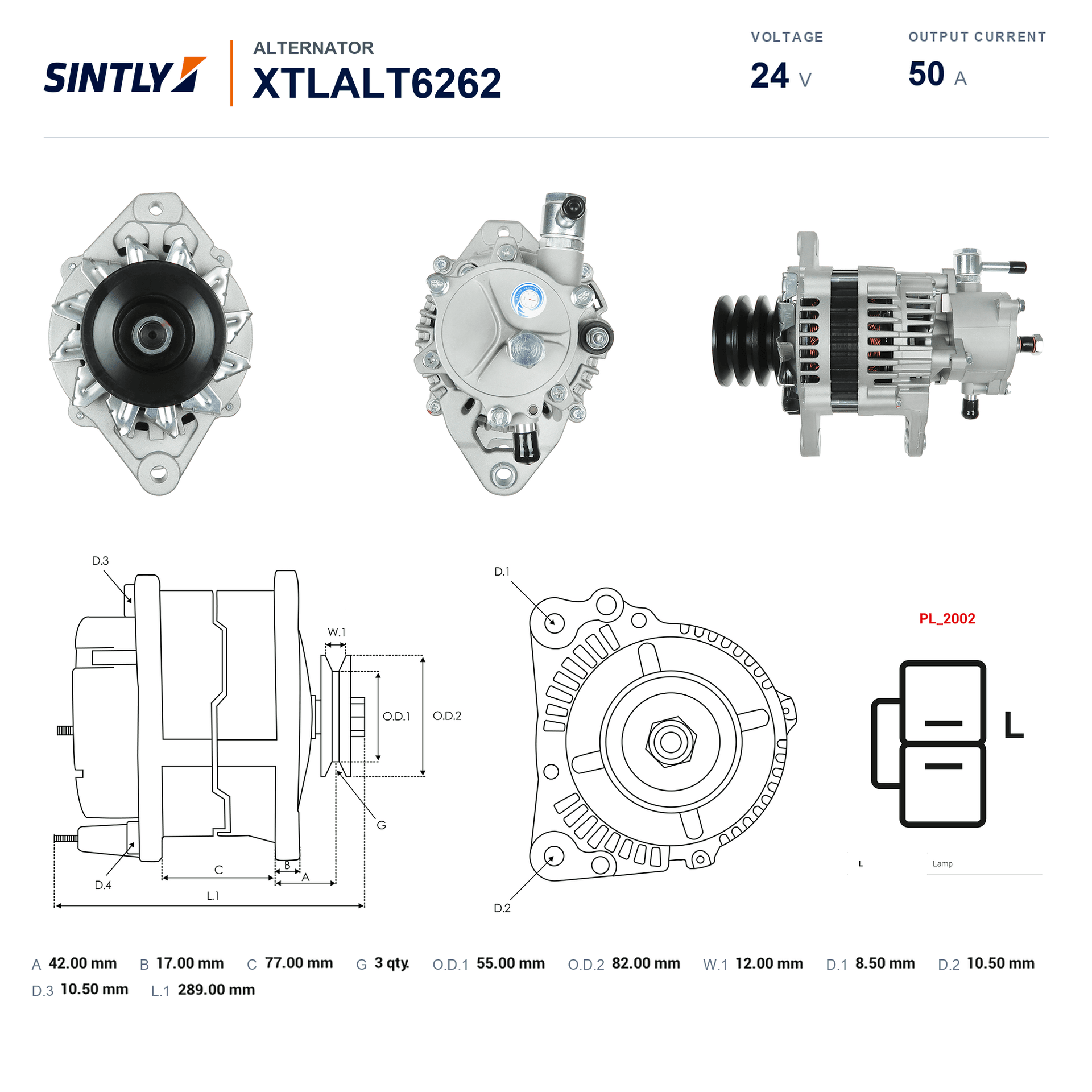 发电机 XTLALT6262