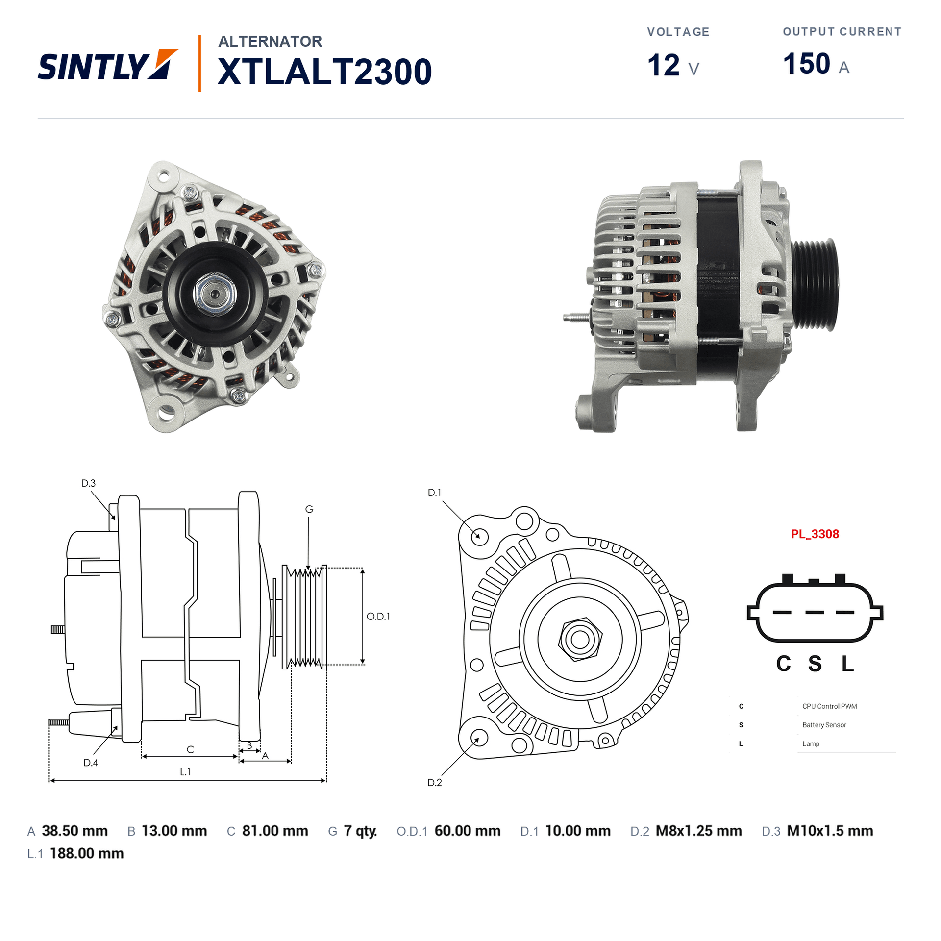 Alternator XTLALT2300