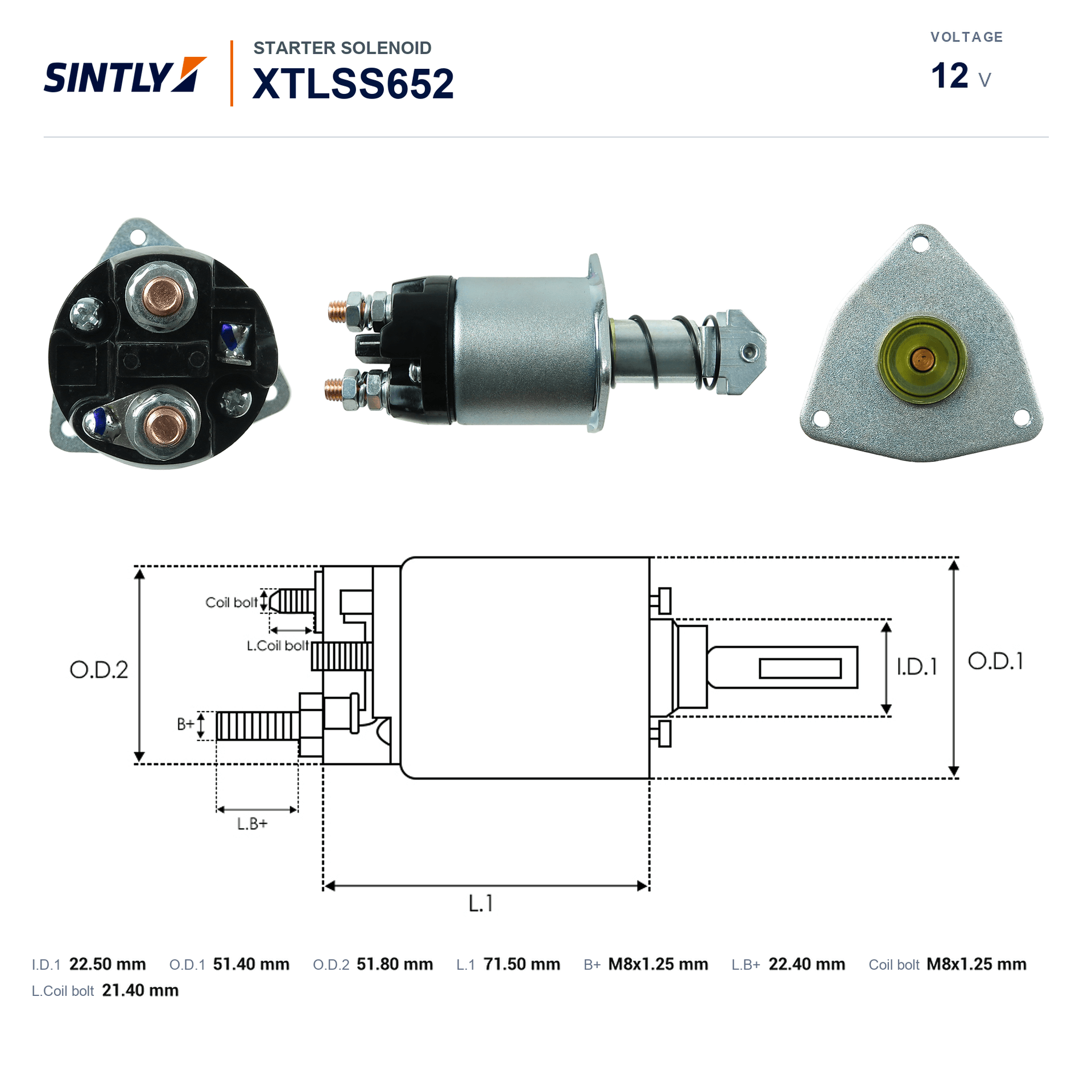 Starter Solenoid XTLSS652