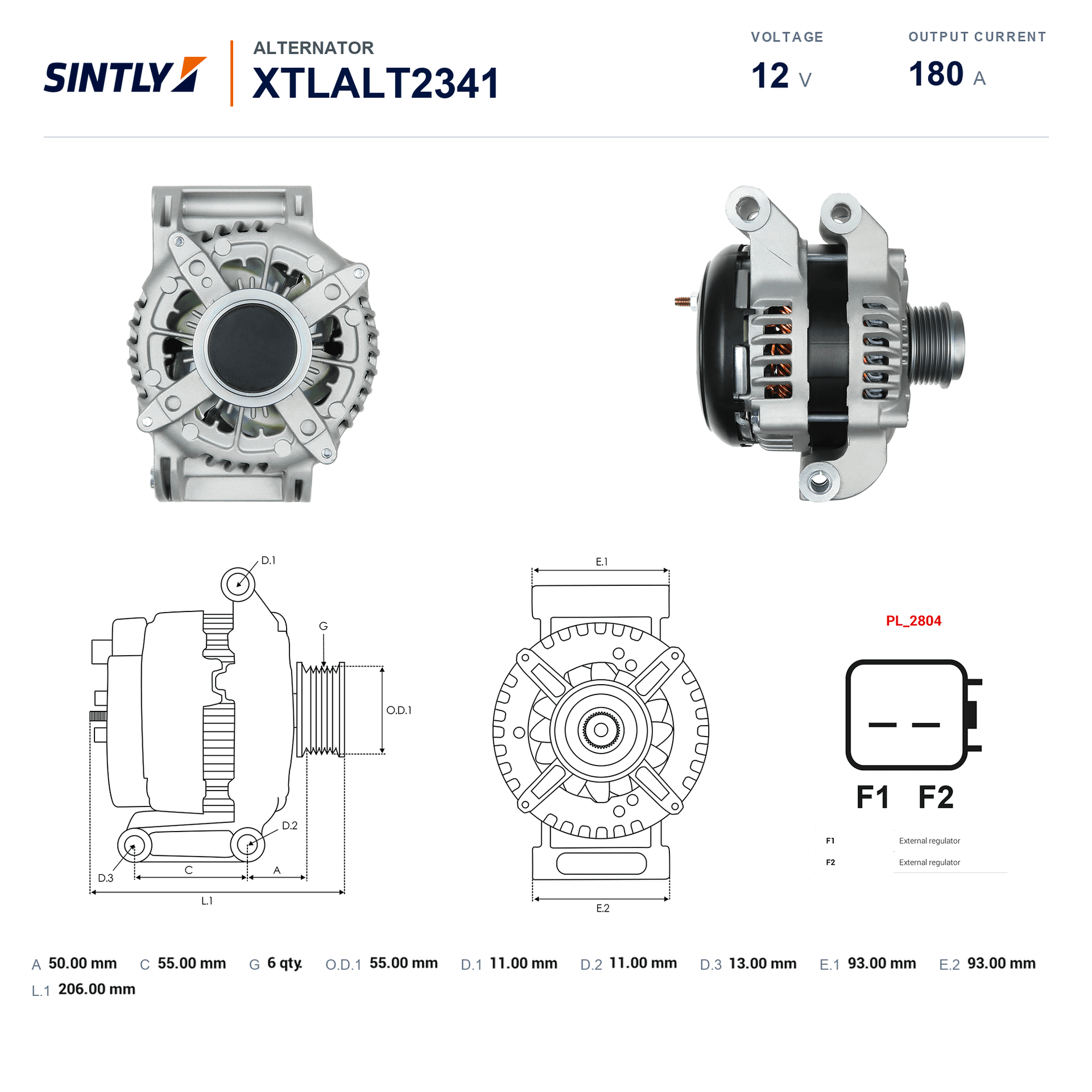 Alternator XTLALT2341