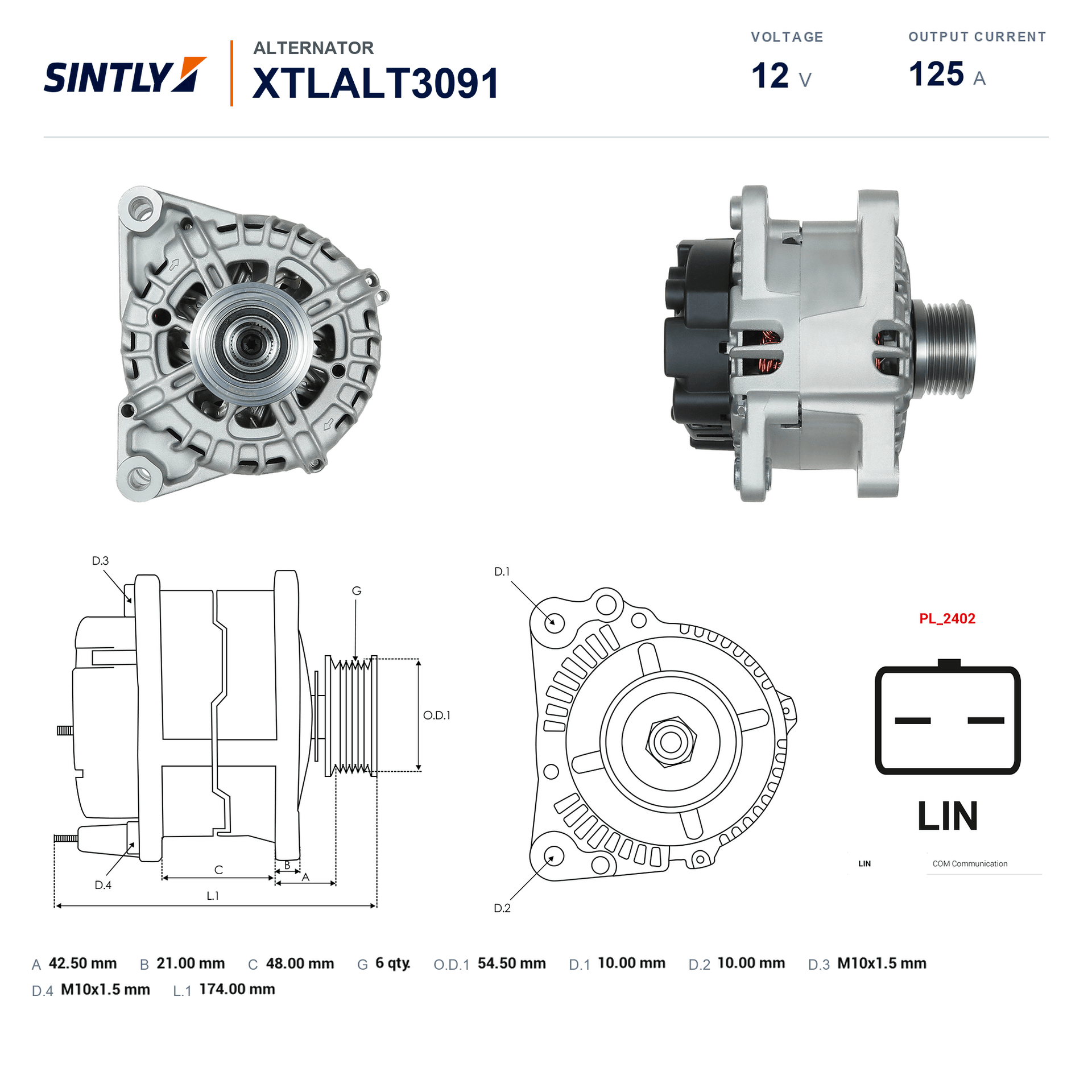 Alternador XTLALT3091