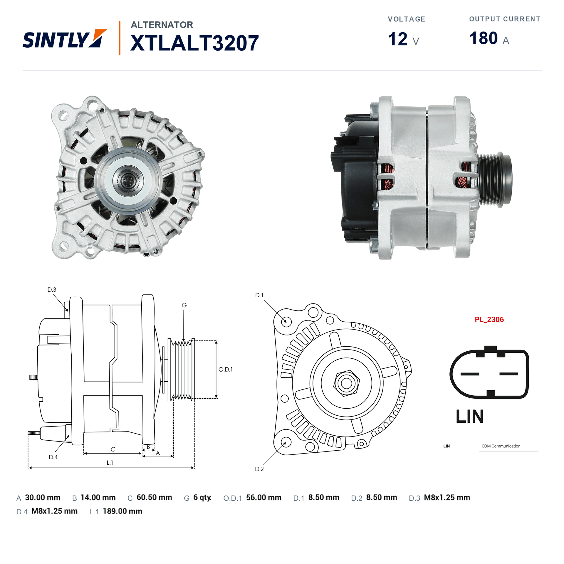 Alternator XTLALT3207