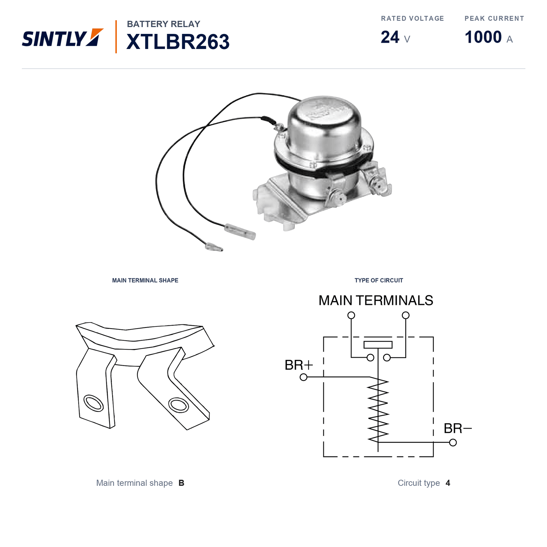 Battery Relay XTLBR263