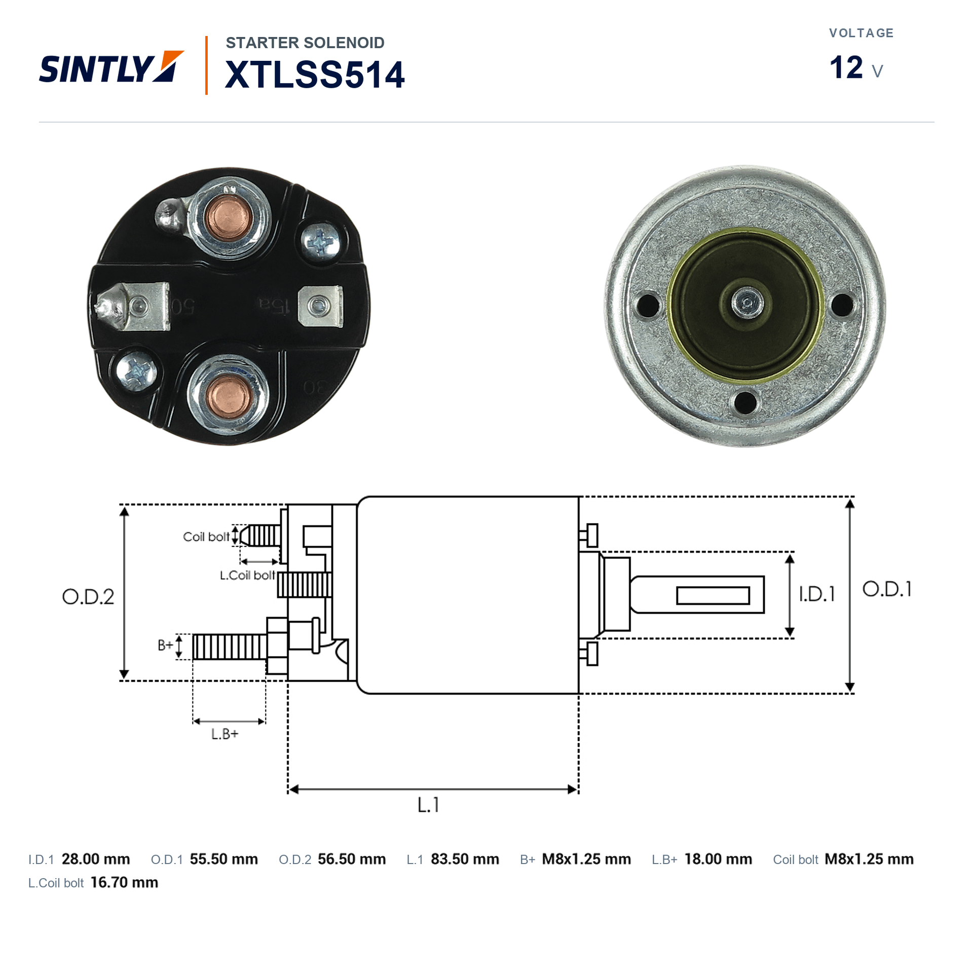 Solenoide de arranque XTLSS514