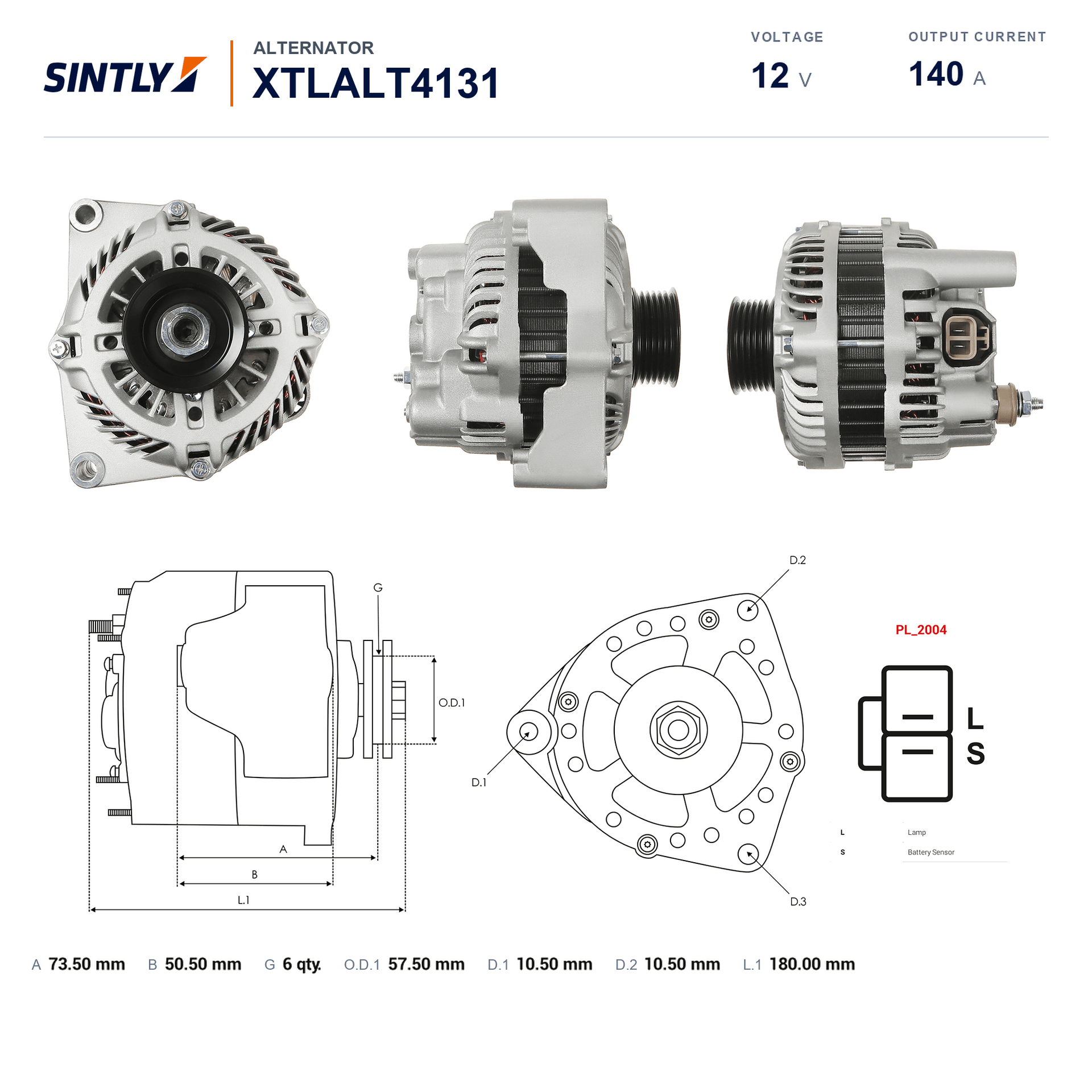 Alternator XTLALT4131
