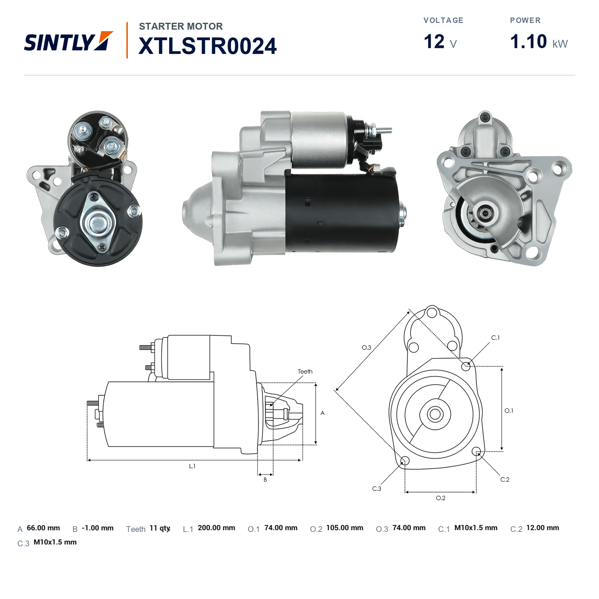 Starter XTLSTR0024