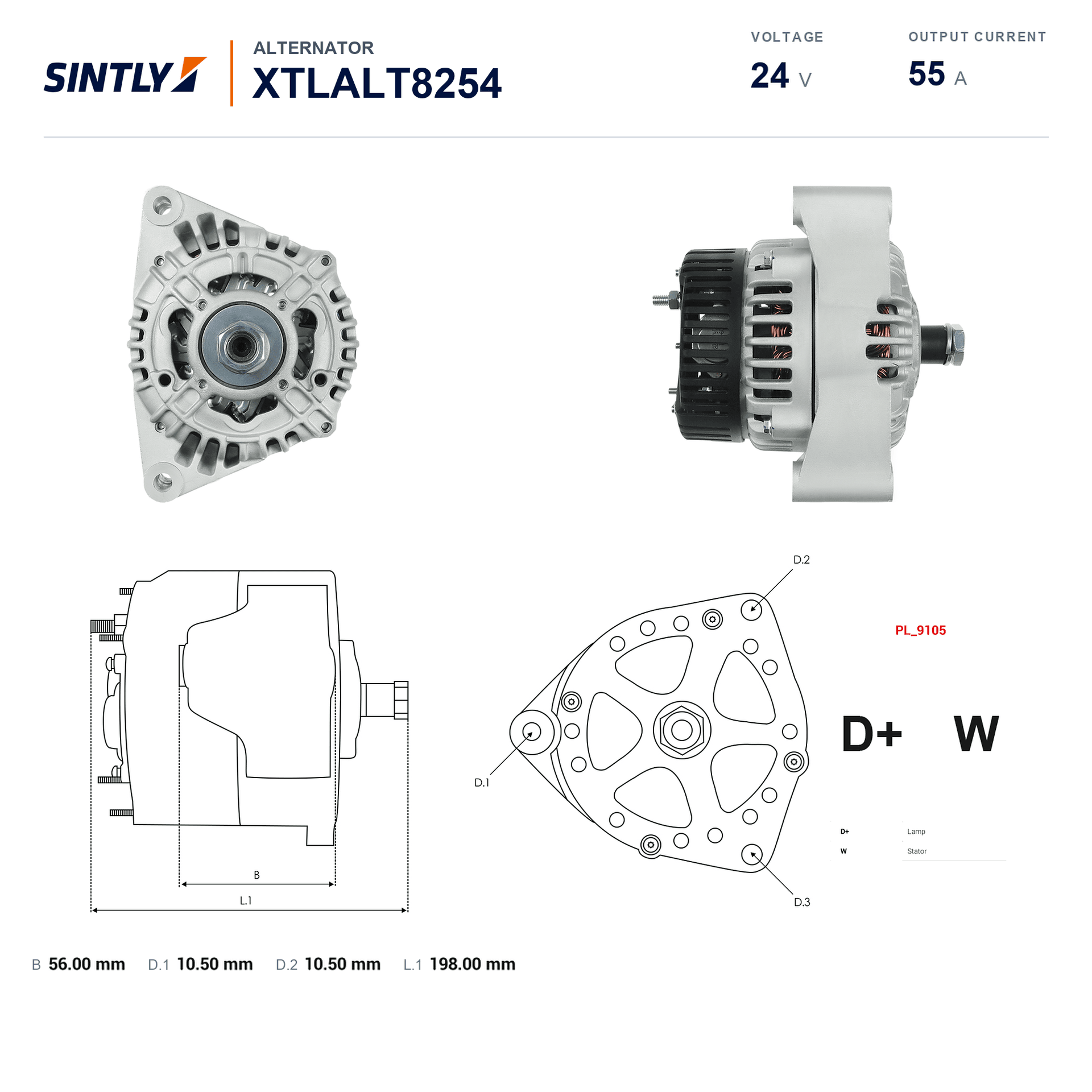Alternator XTLALT8254