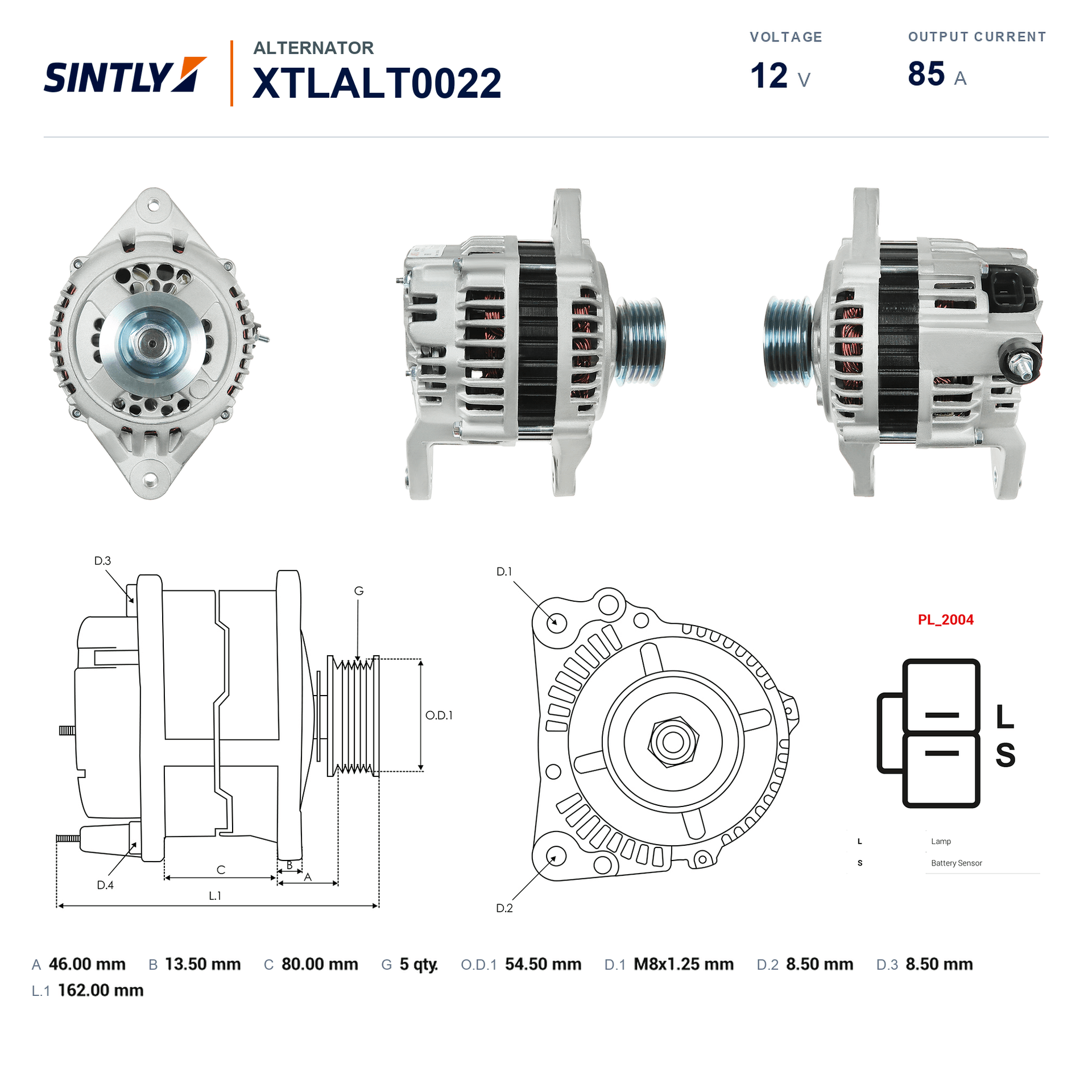 Alternator XTLALT0022