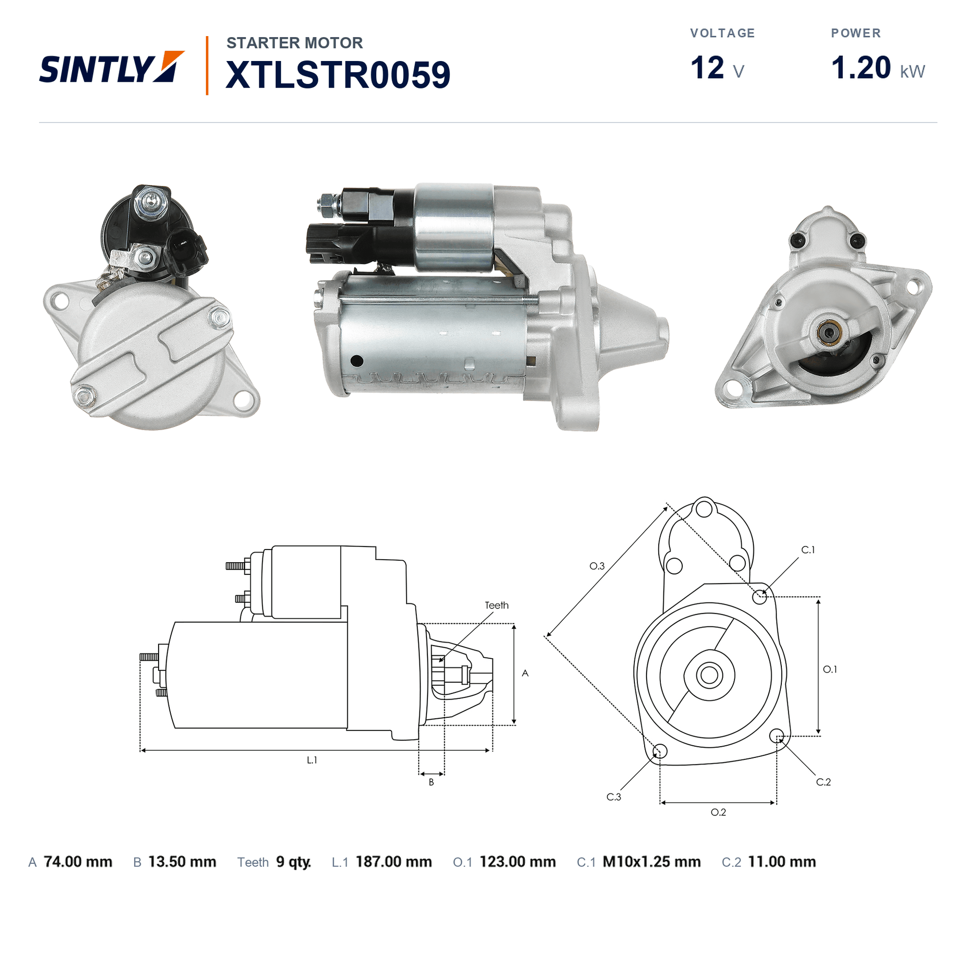 Starter XTLSTR0059
