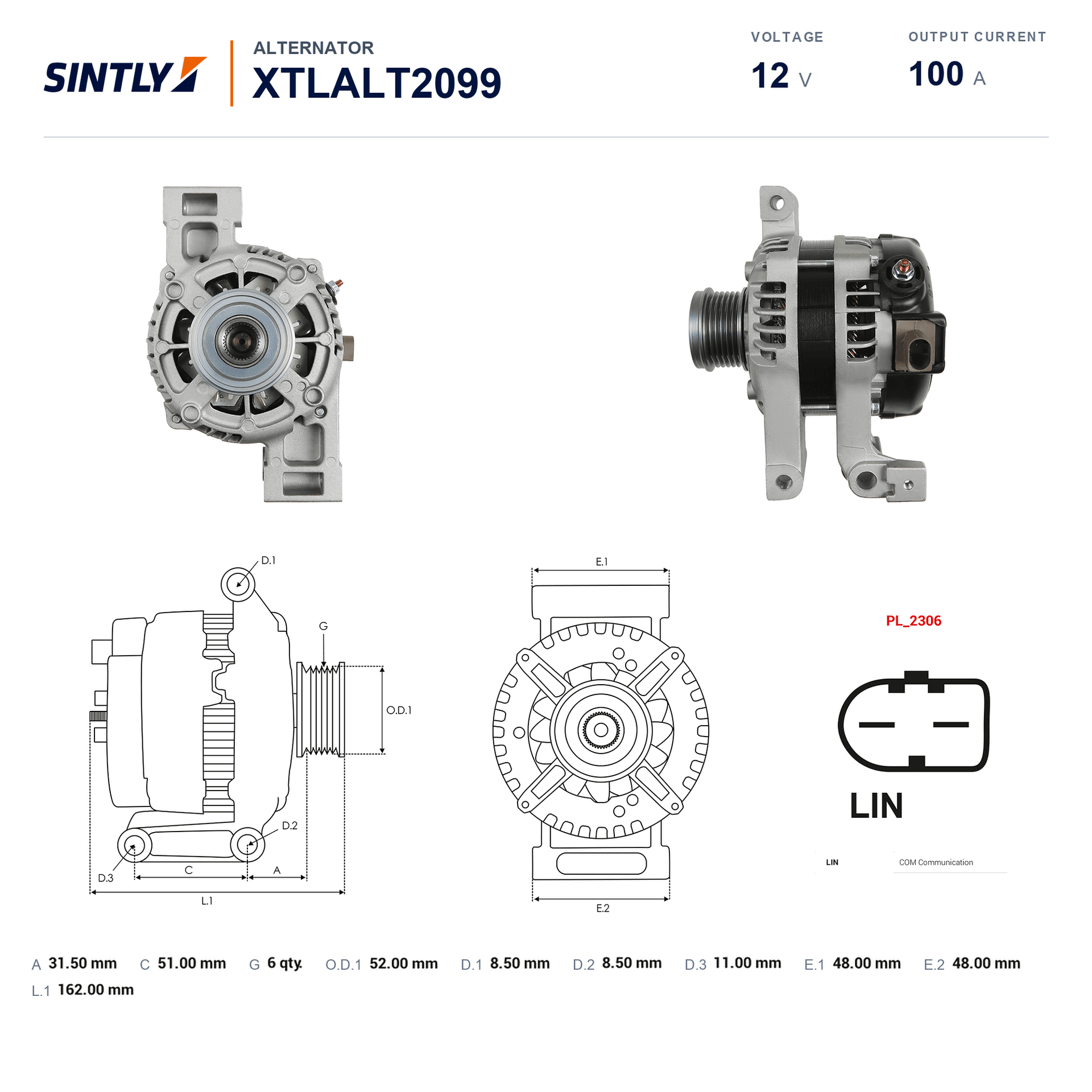 Alternator XTLALT2099