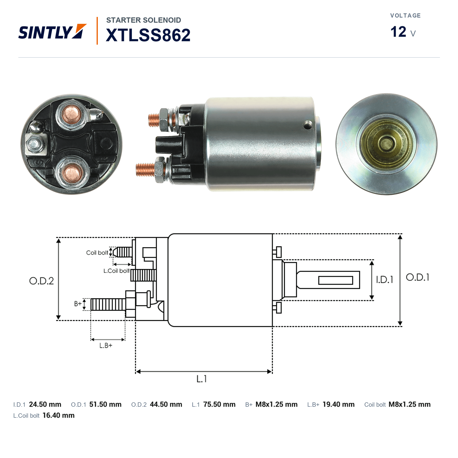 Starter Solenoid XTLSS862