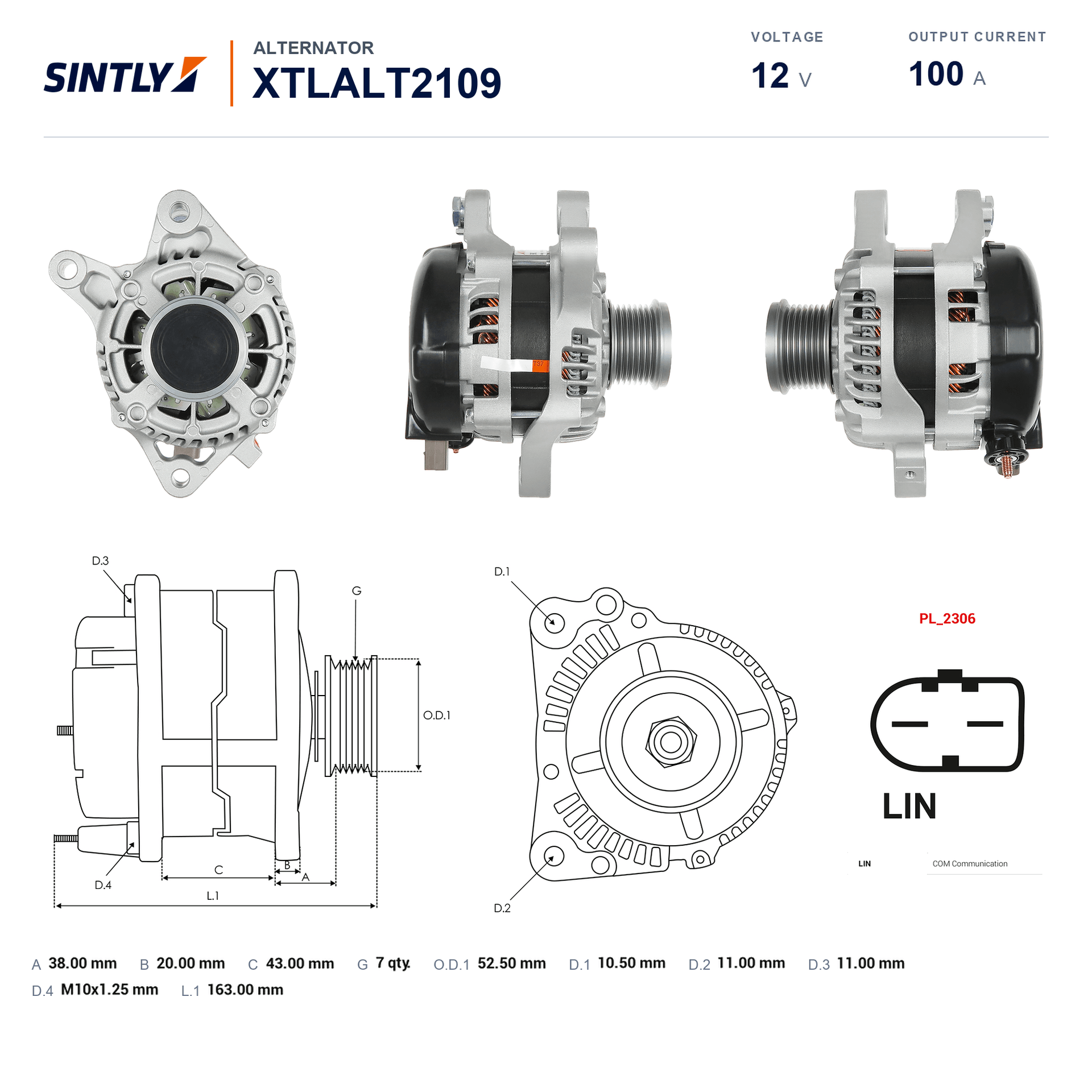 Alternator XTLALT2109