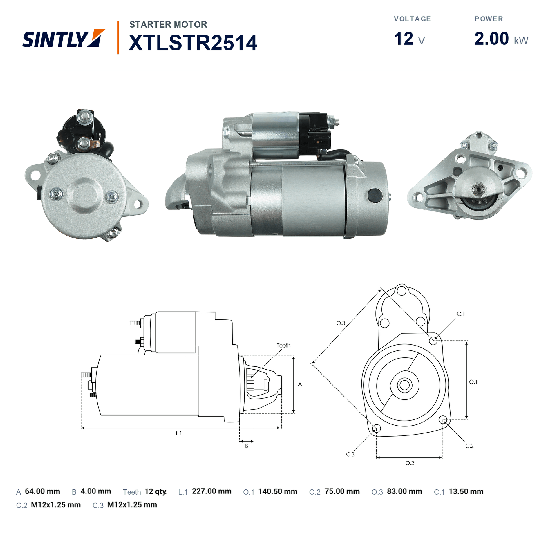 Starter XTLSTR2514