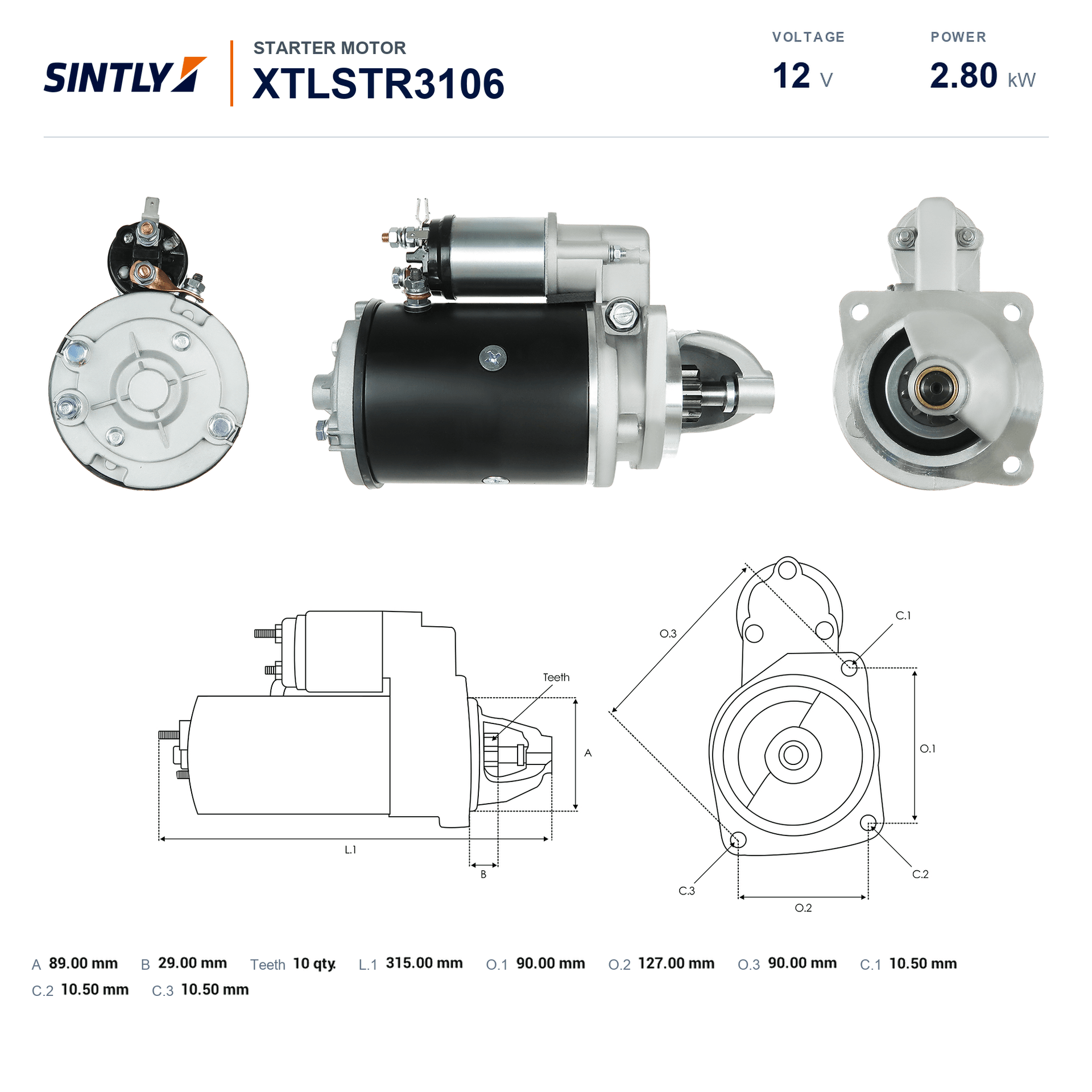 Starter XTLSTR3106