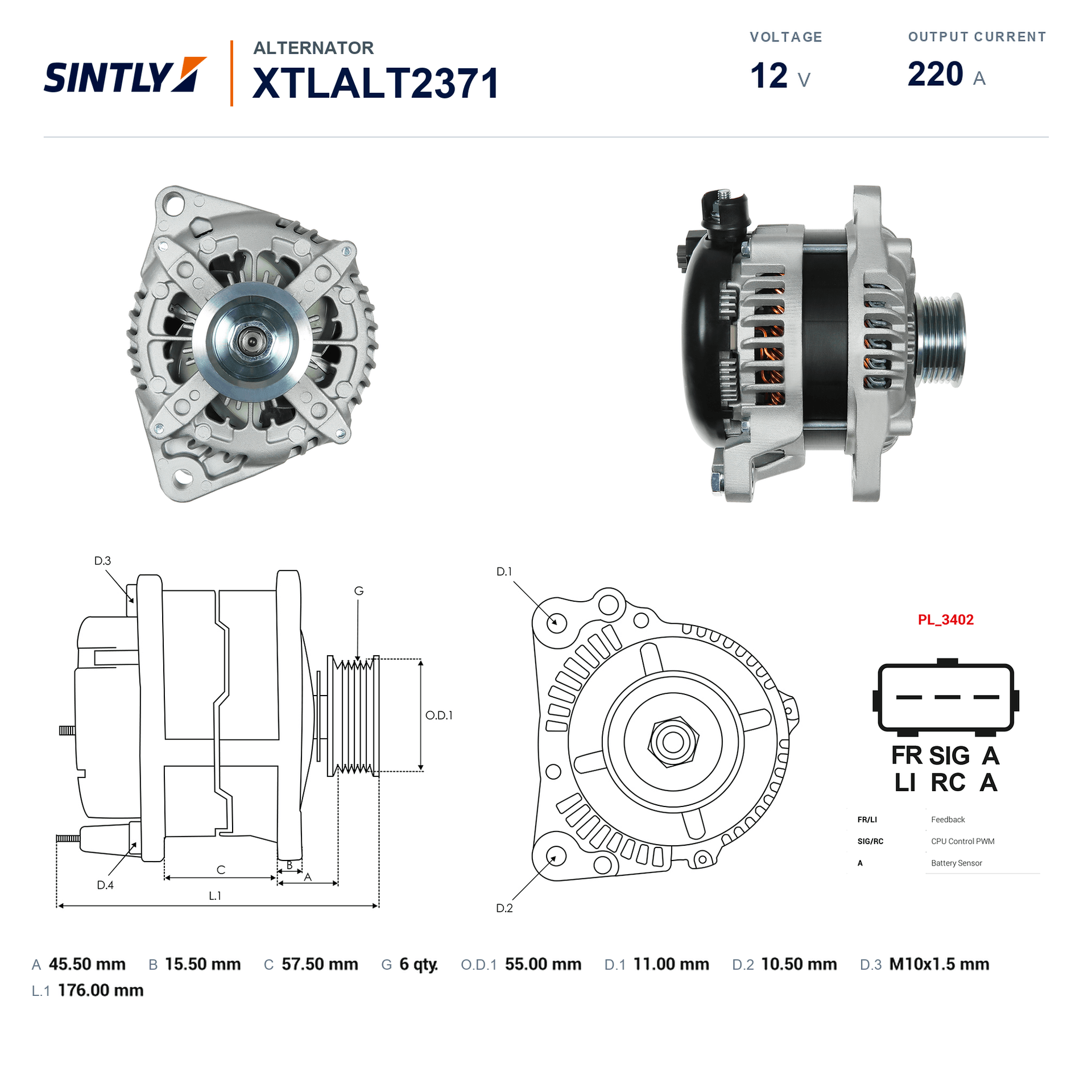 Alternator XTLALT2371