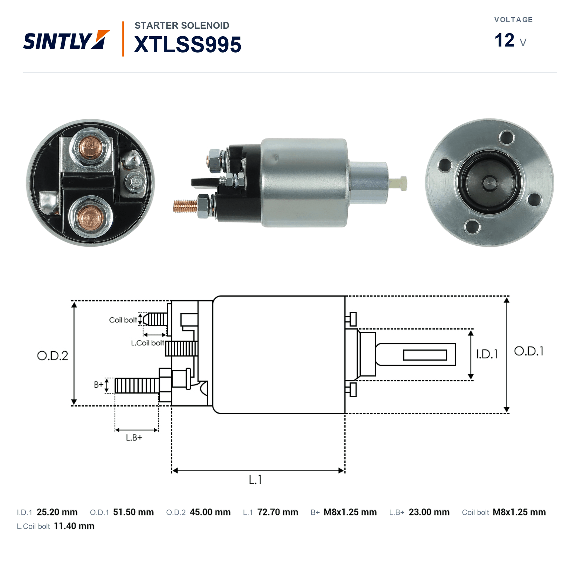 Starter Solenoid XTLSS995