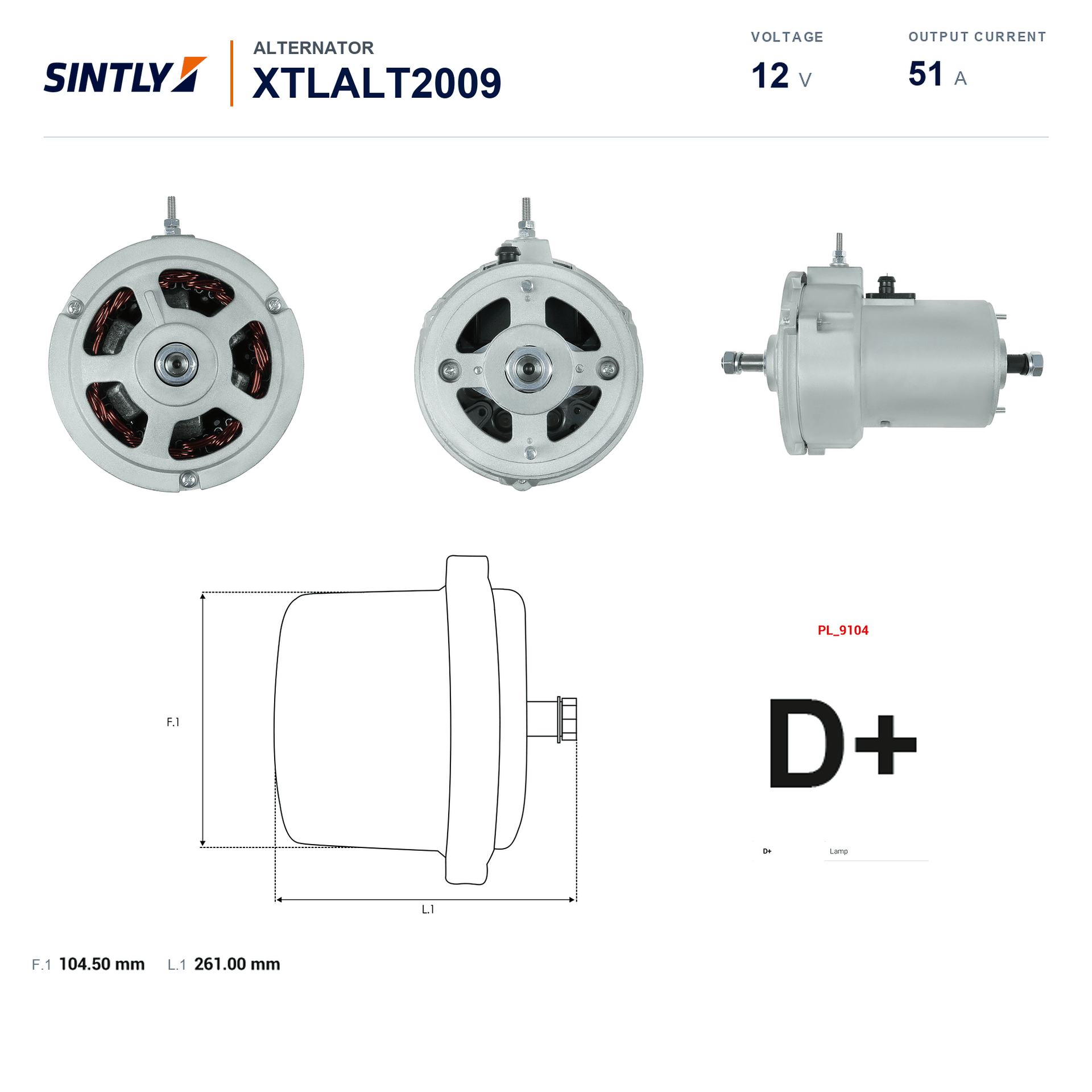 Alternator XTLALT2009