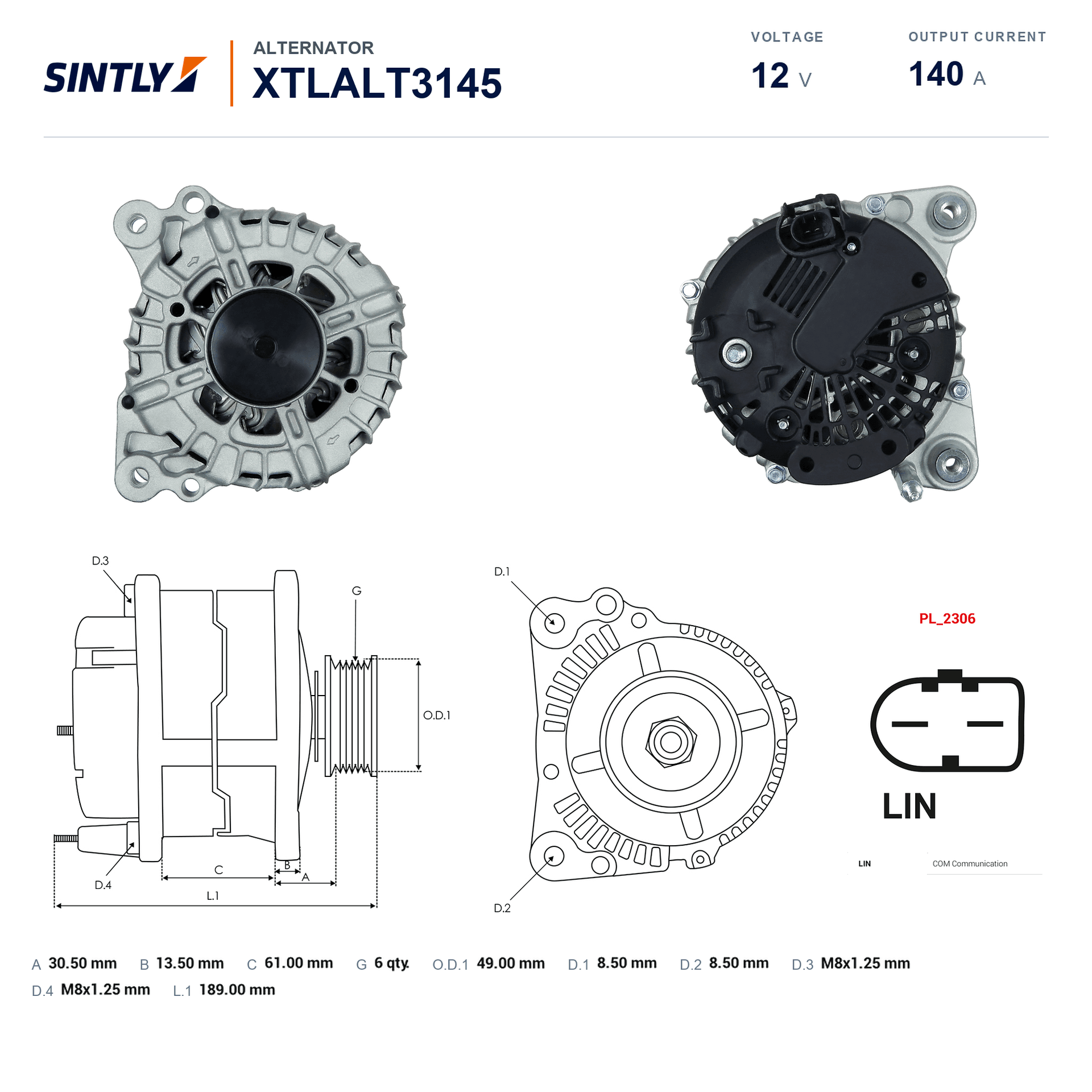 Alternator XTLALT3145