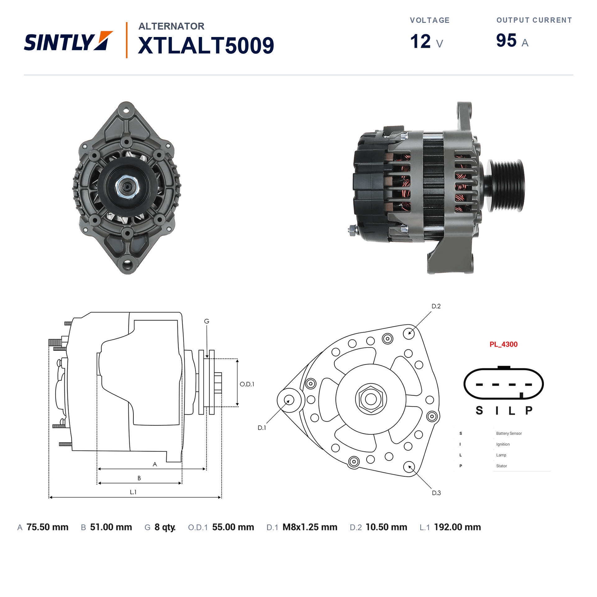 Alternator XTLALT5009