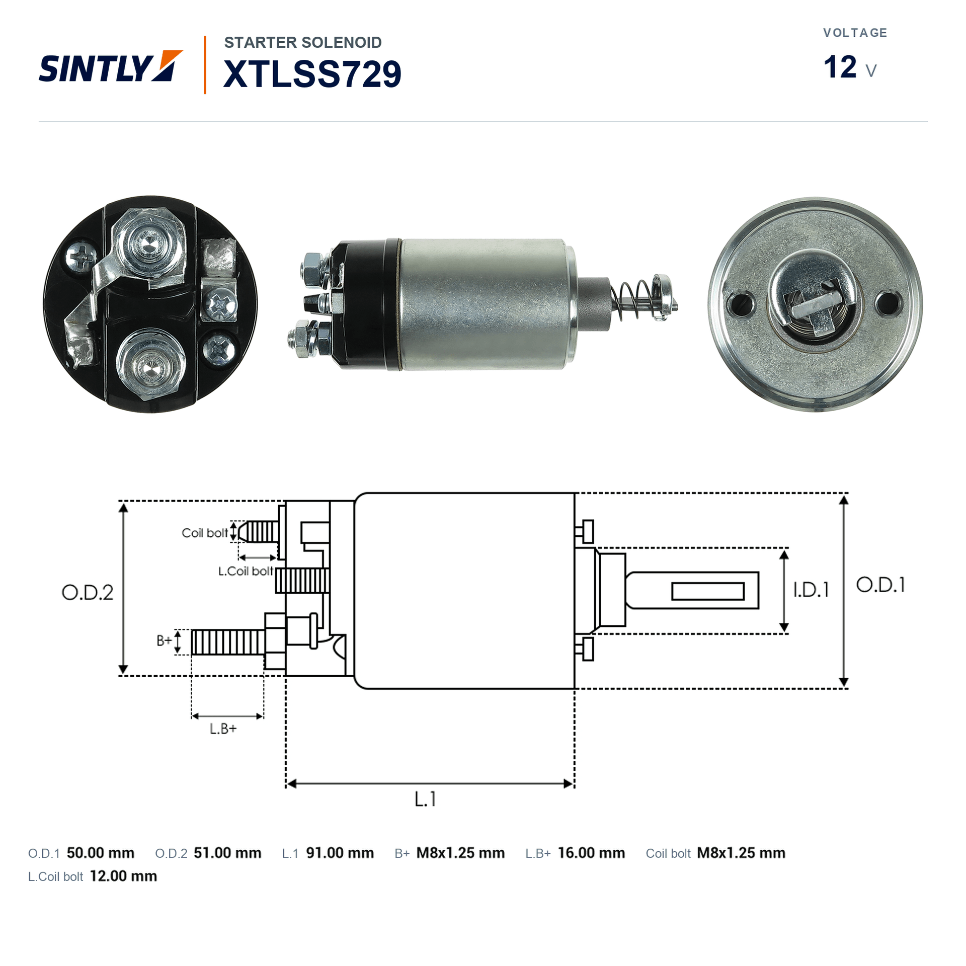 Starter Solenoid XTLSS729