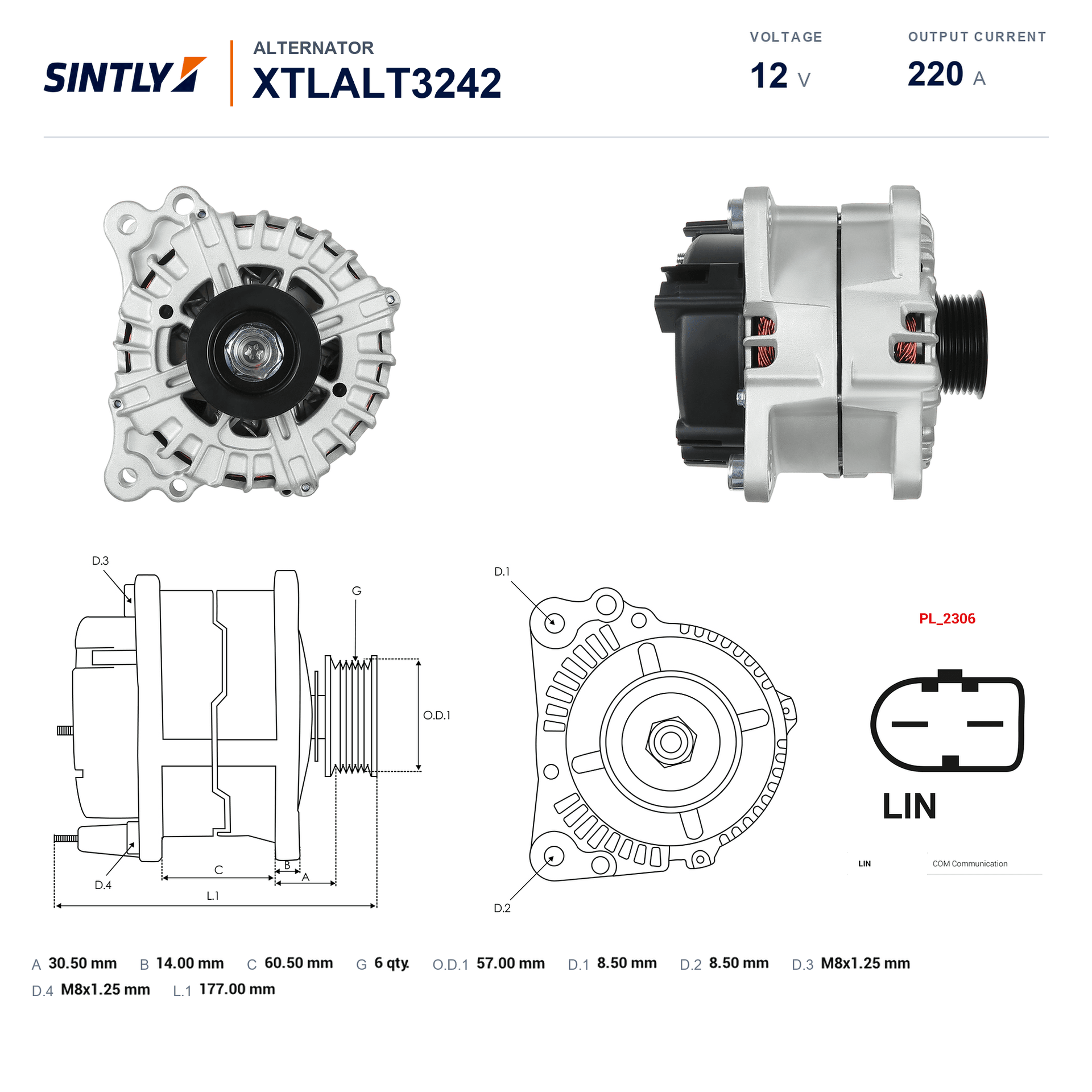 Alternator XTLALT3242