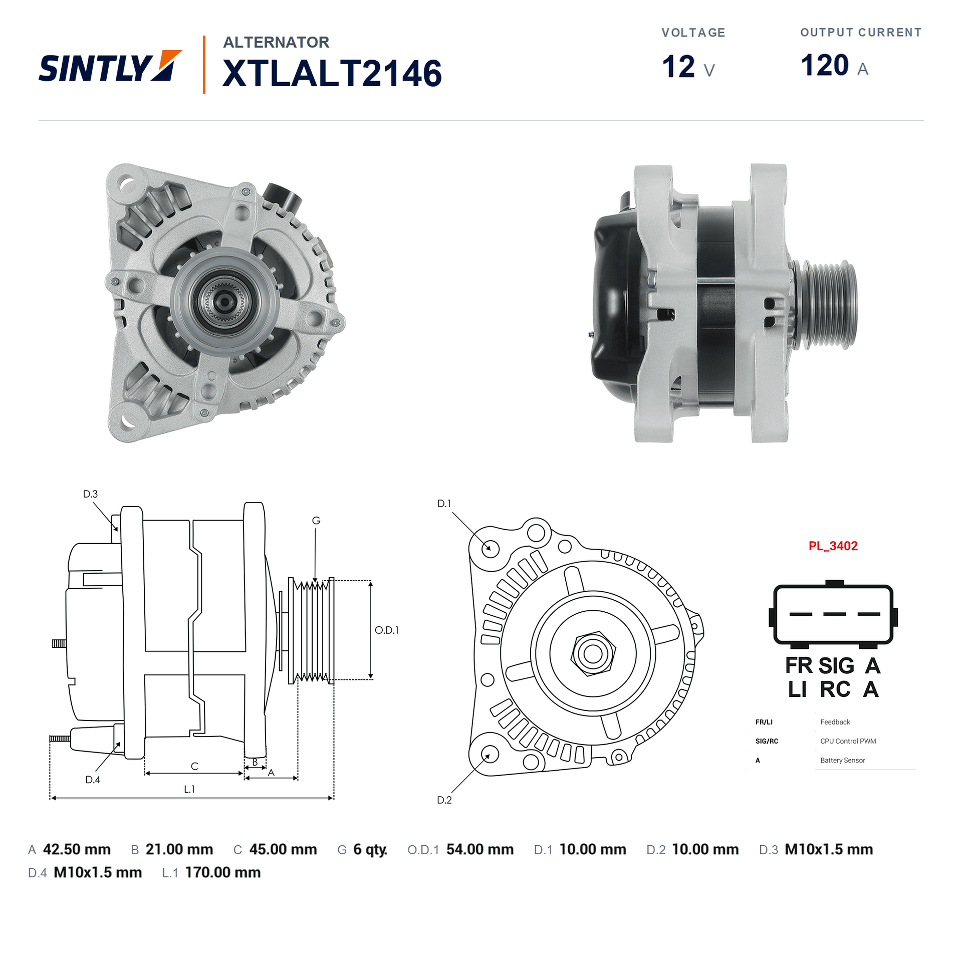 Alternator XTLALT2146