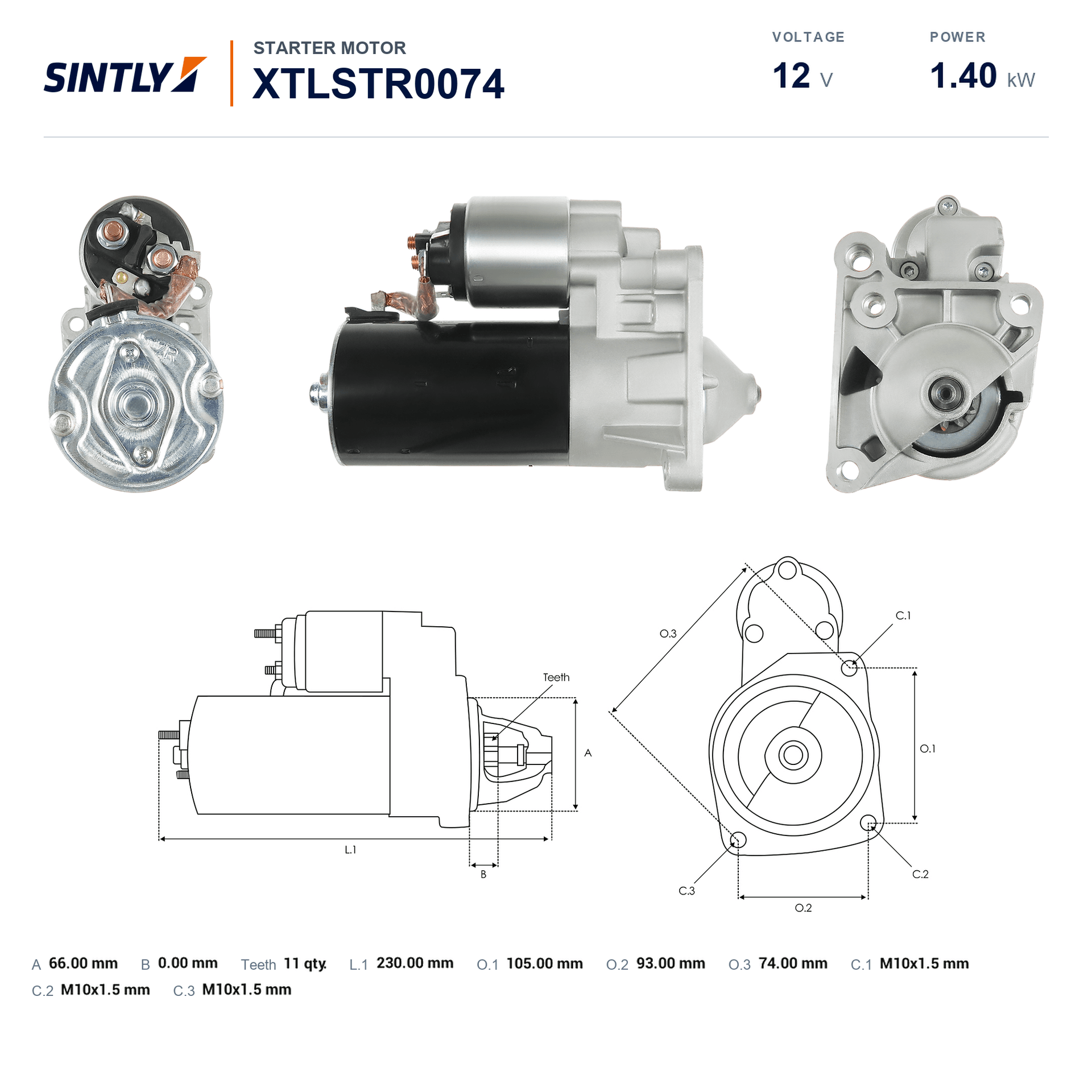 Starter XTLSTR0074
