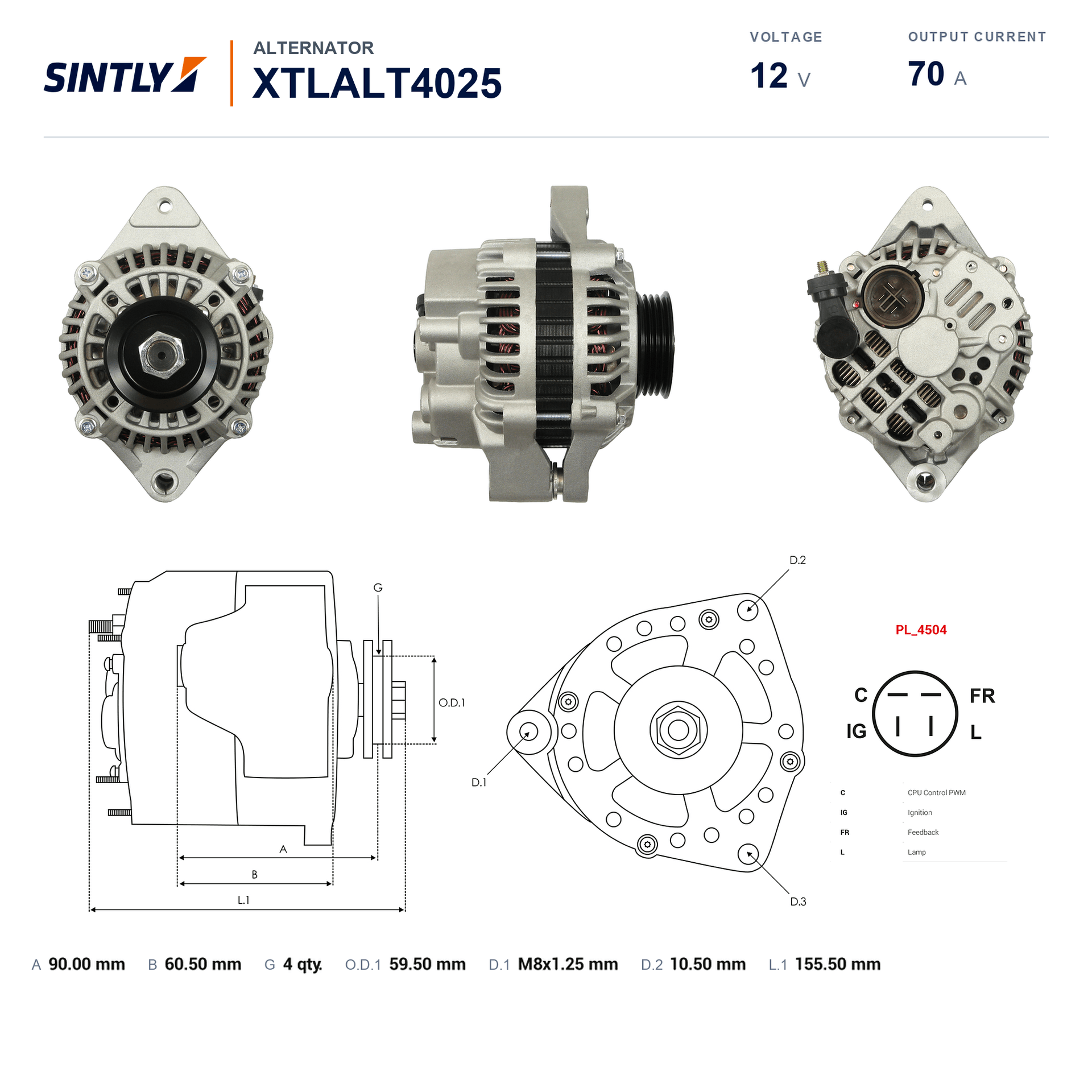 Alternador XTLALT4025