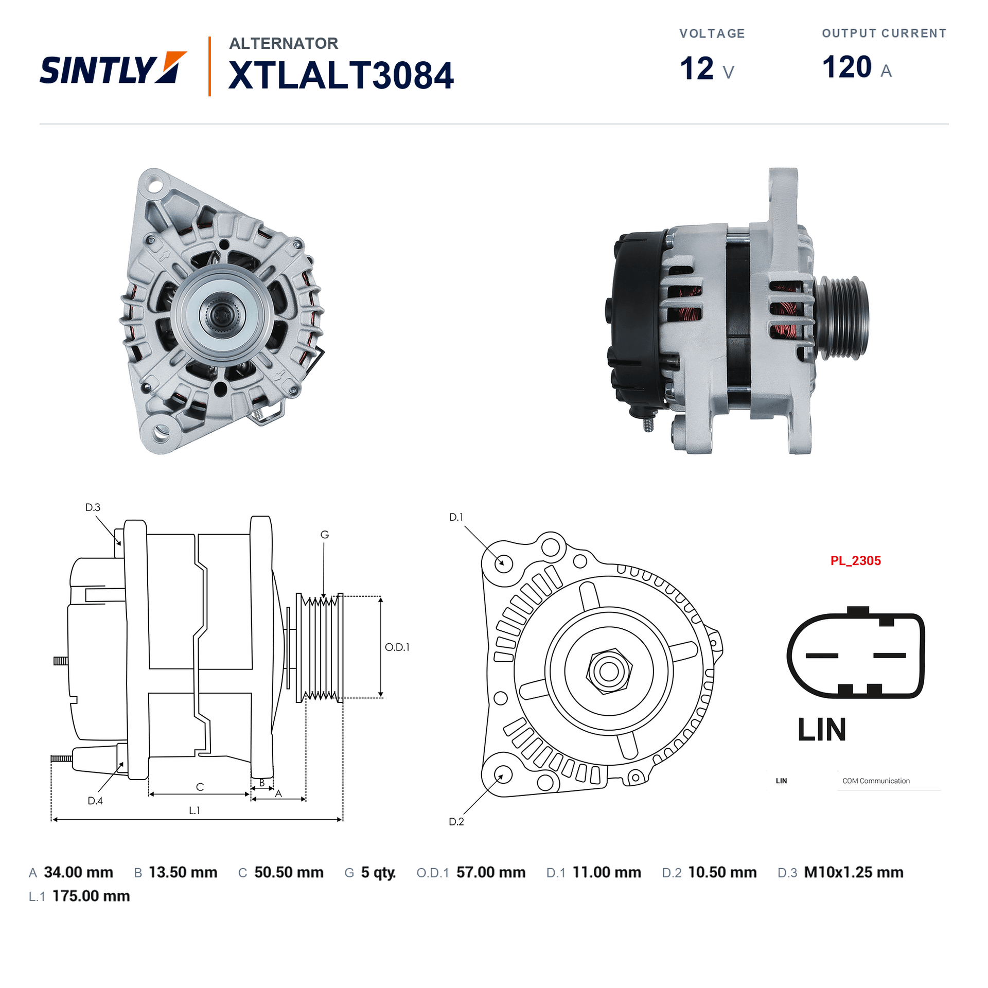 Alternator XTLALT3084