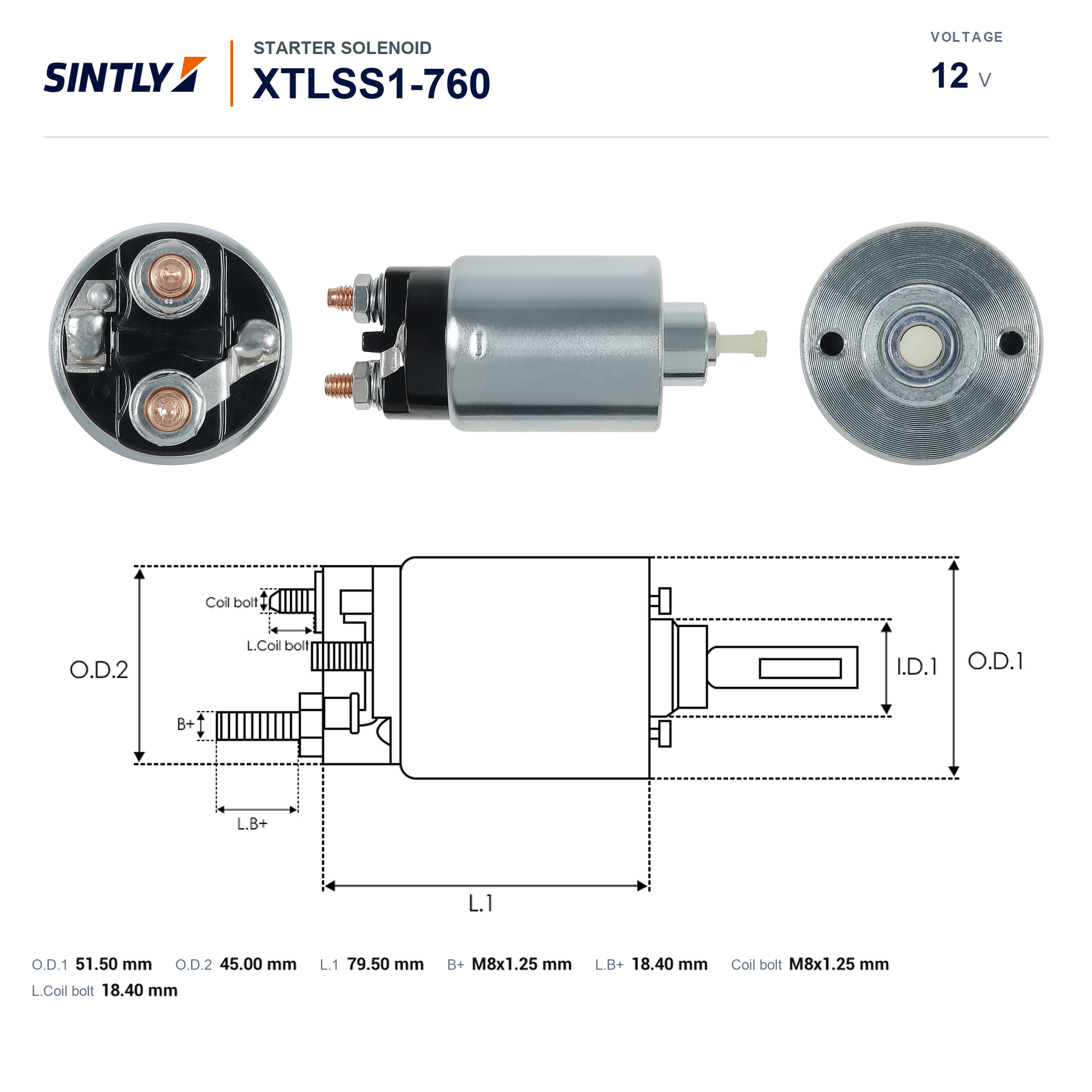 Starter Solenoid XTLSS1-760