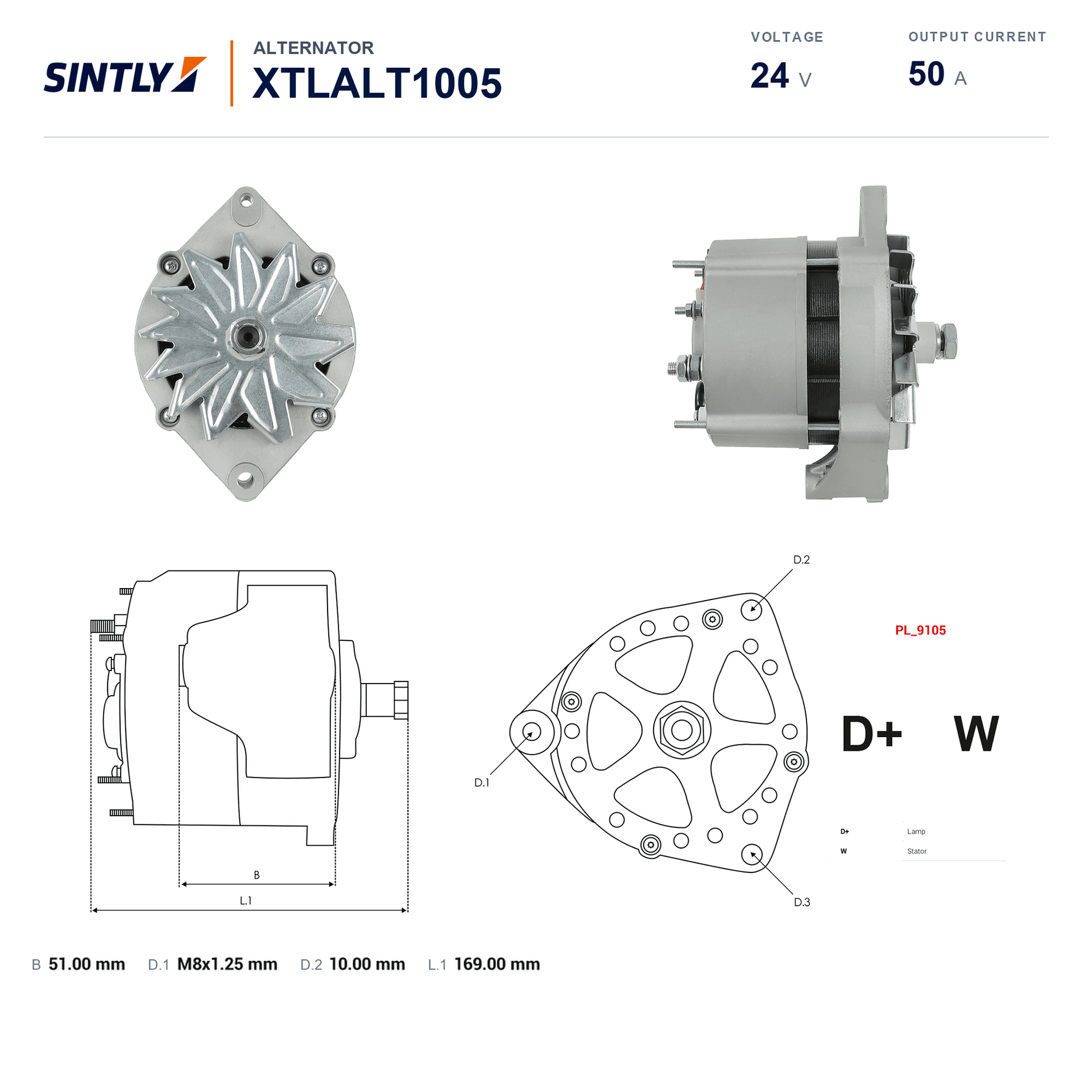 发电机 XTLALT1005