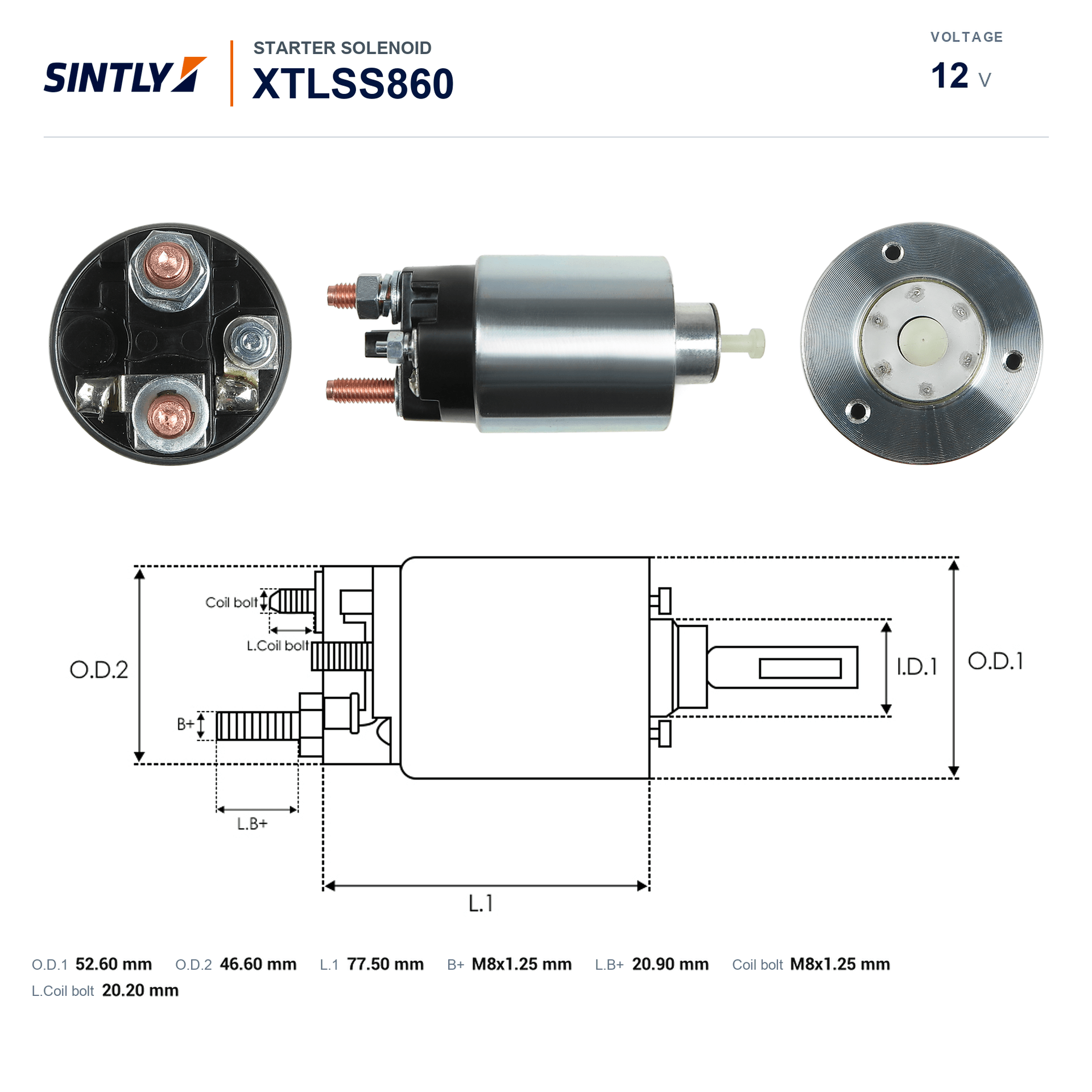 Starter Solenoid XTLSS860