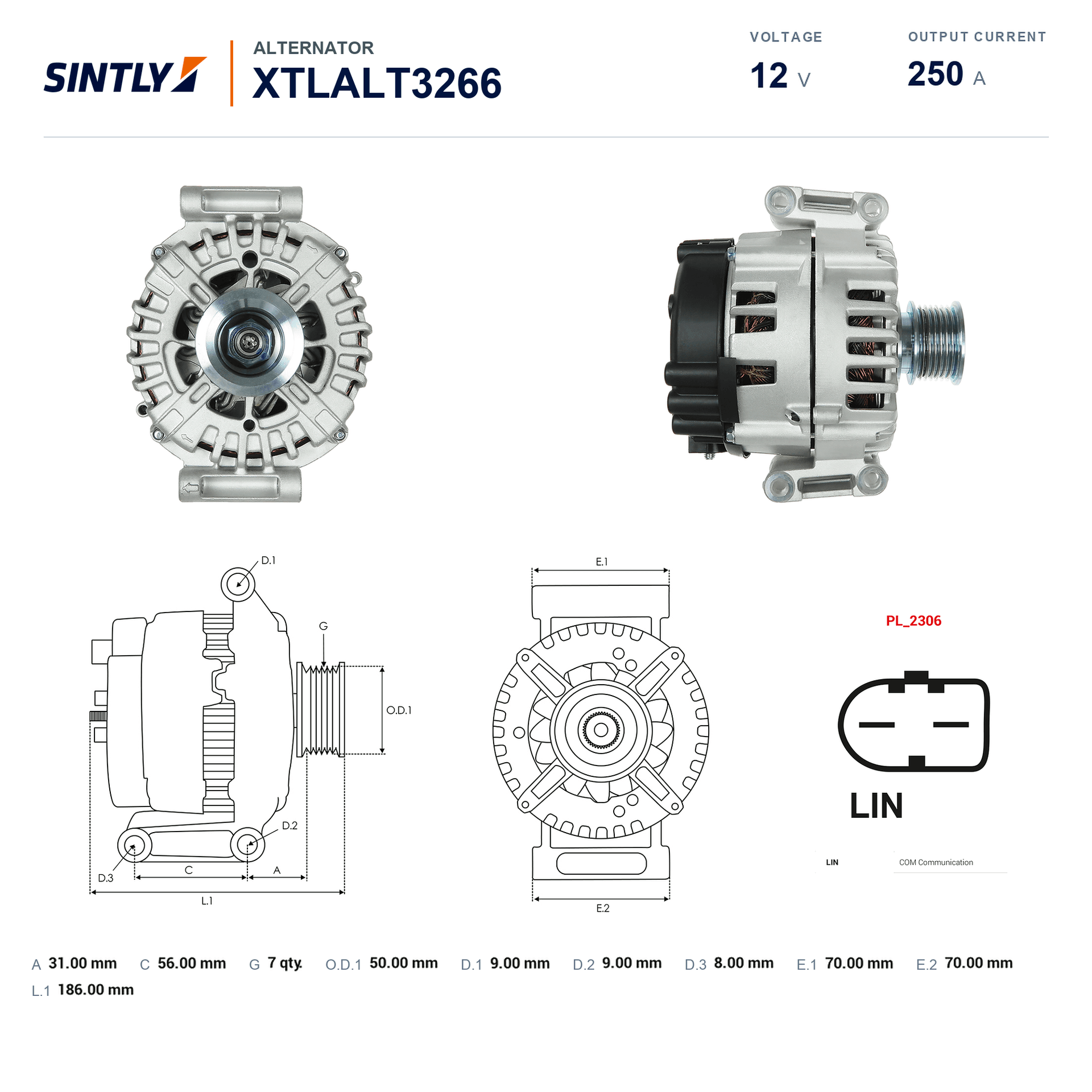 Alternator XTLALT3266