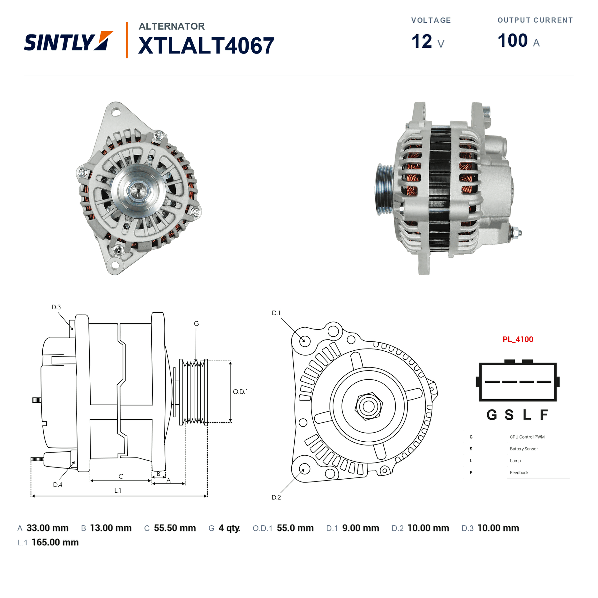Alternator XTLALT4067