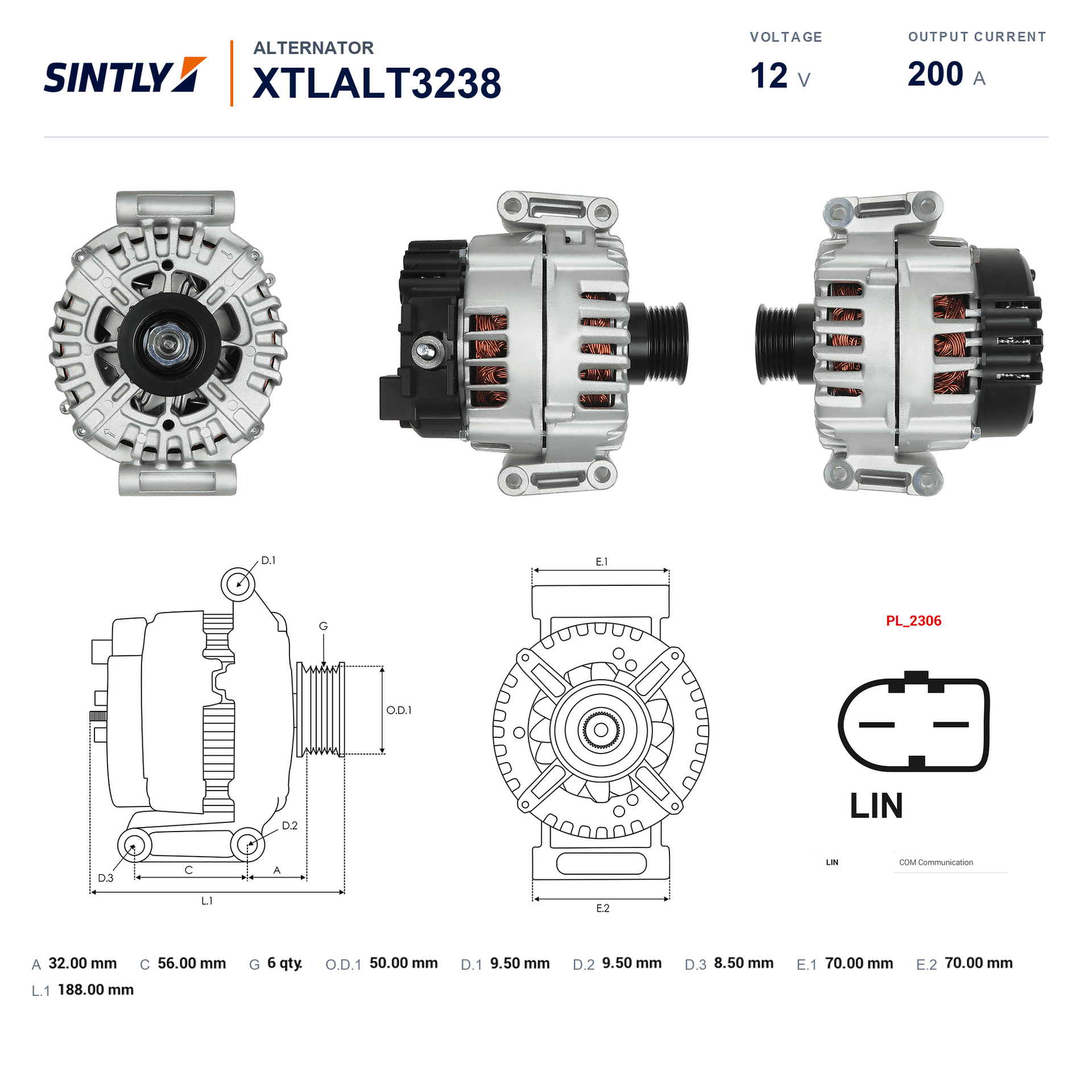Alternator XTLALT3238