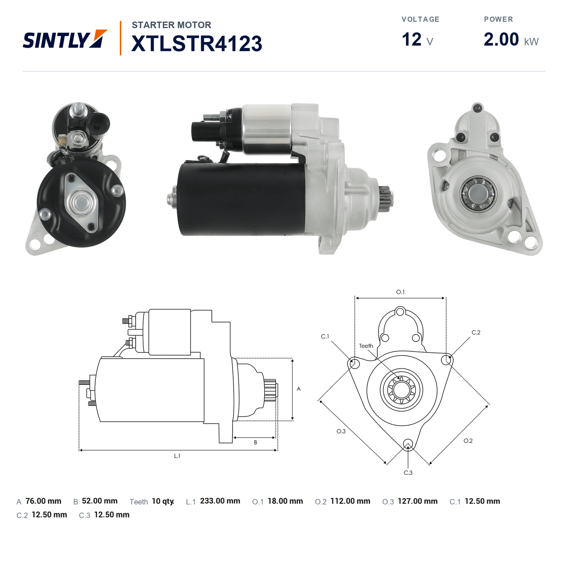 Starter XTLSTR4123