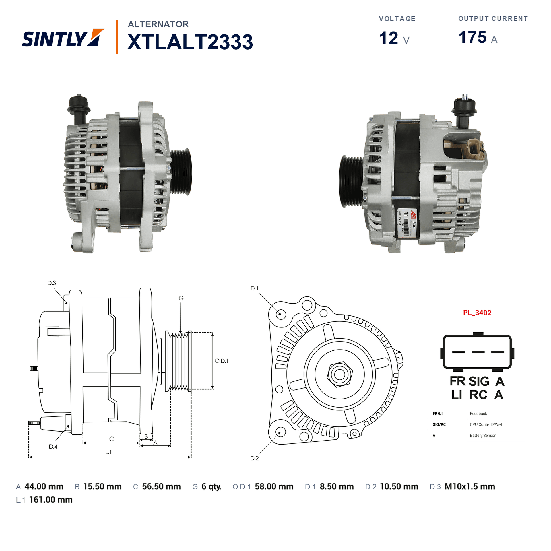 Alternator XTLALT2333