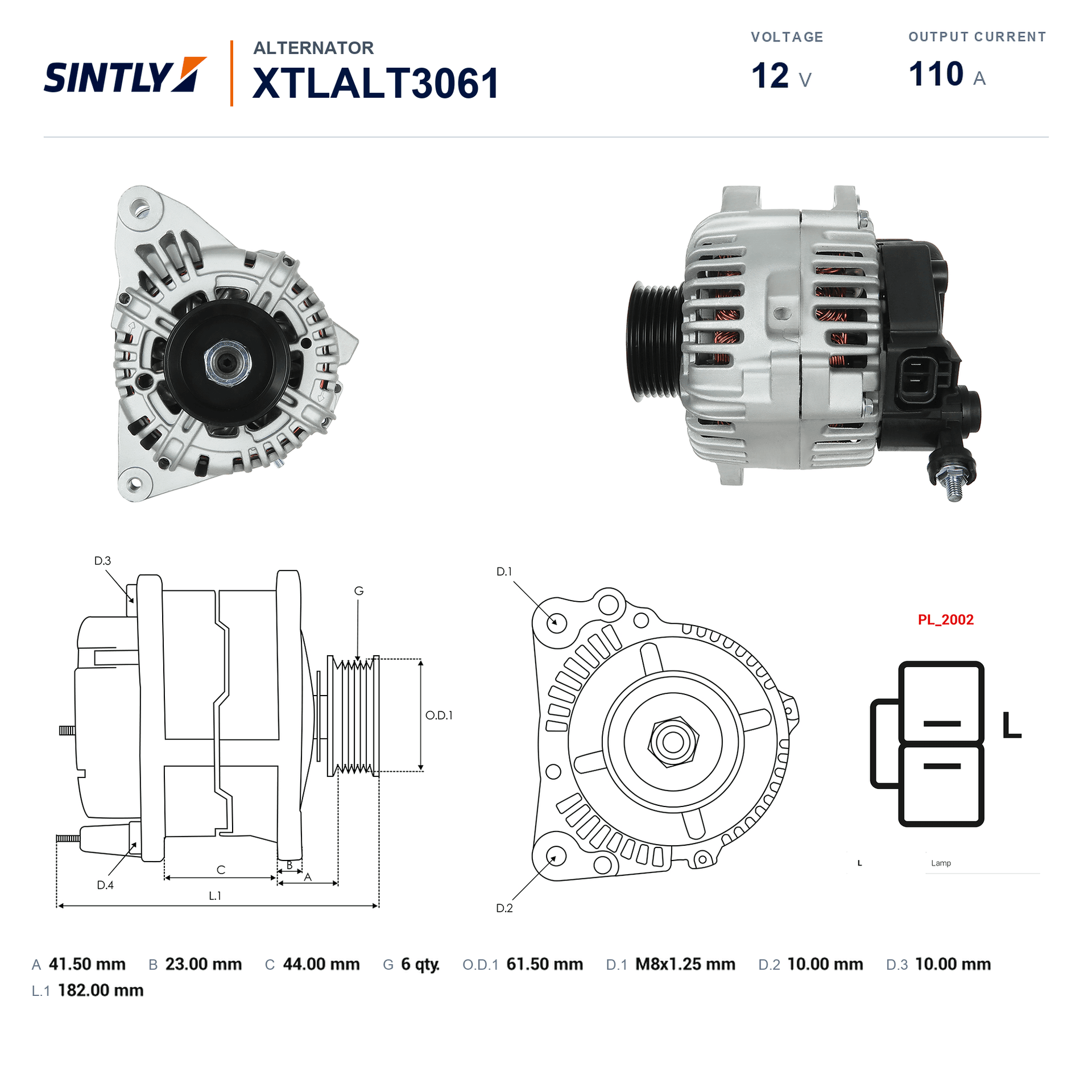 Alternator XTLALT3061