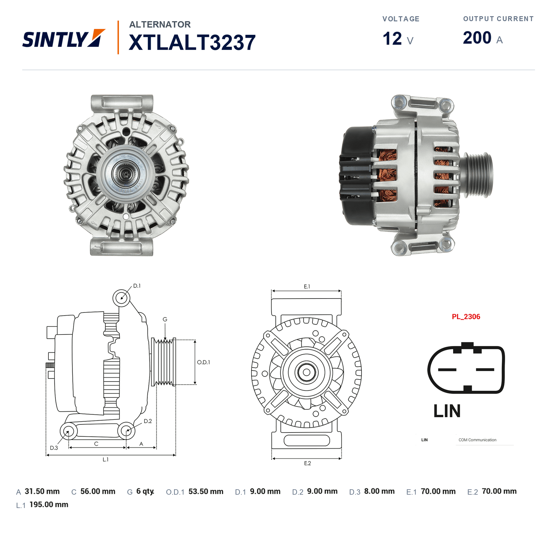 Alternator XTLALT3237