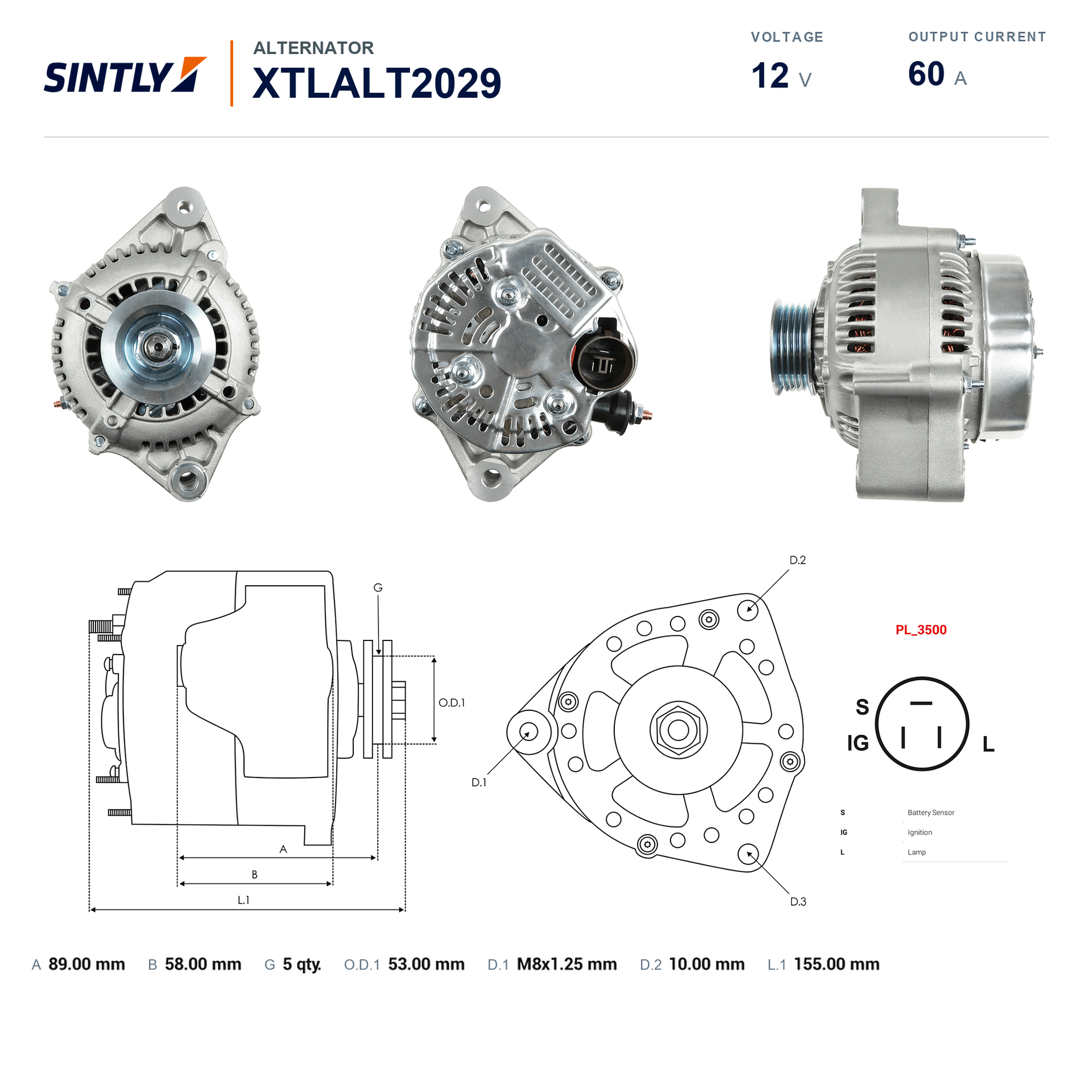 Alternator XTLALT2029