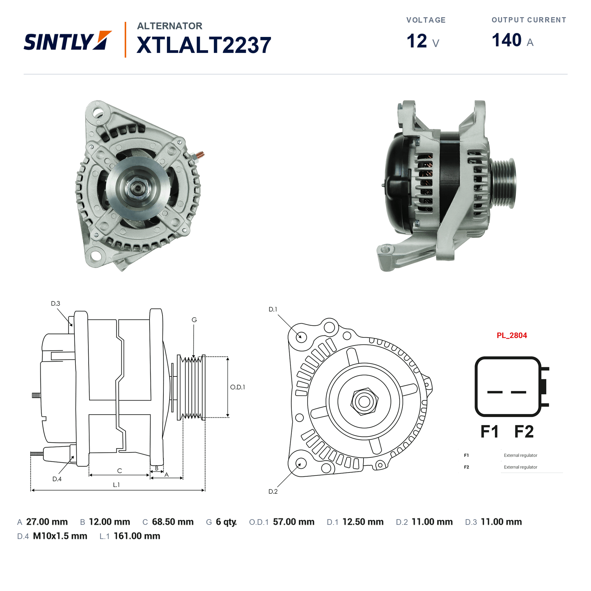 Alternator XTLALT2237