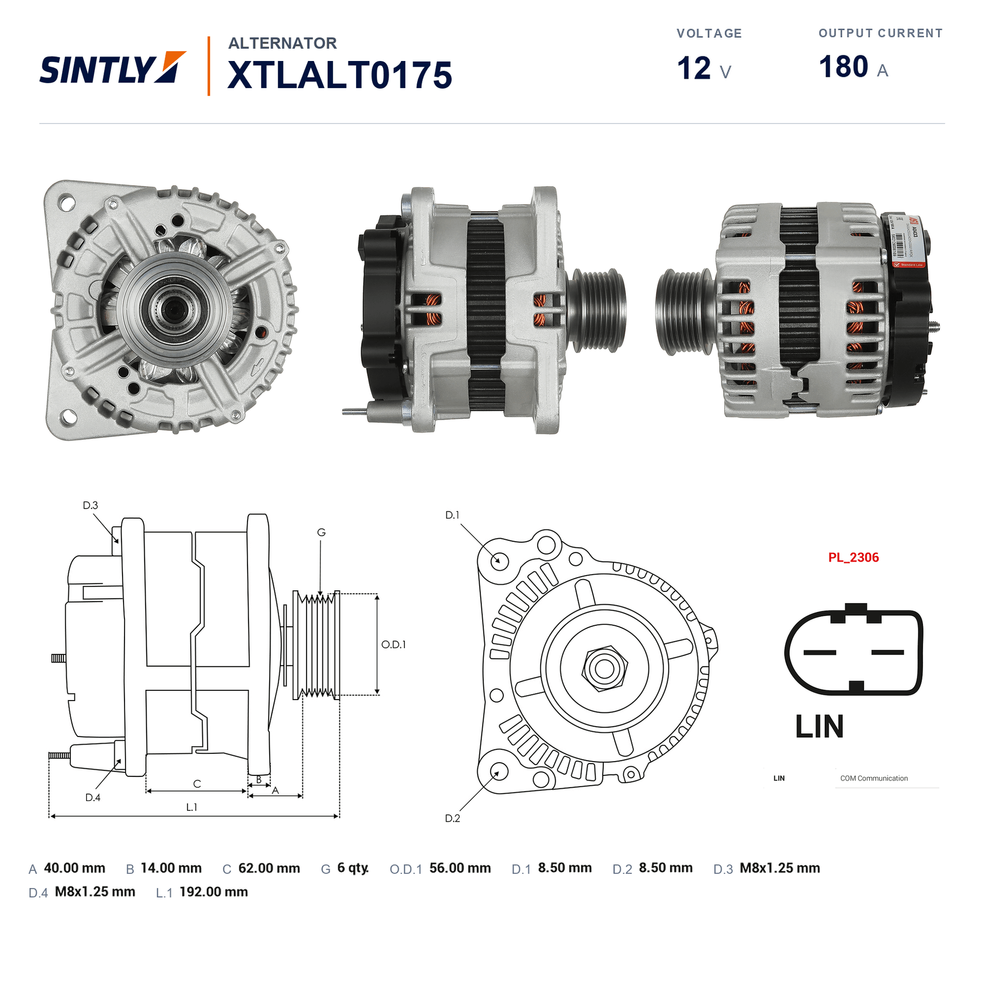 发电机 XTLALT0175