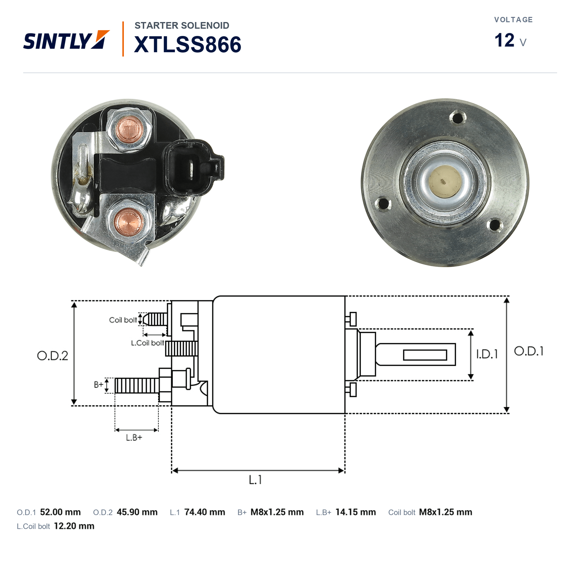 Starter Solenoid XTLSS866