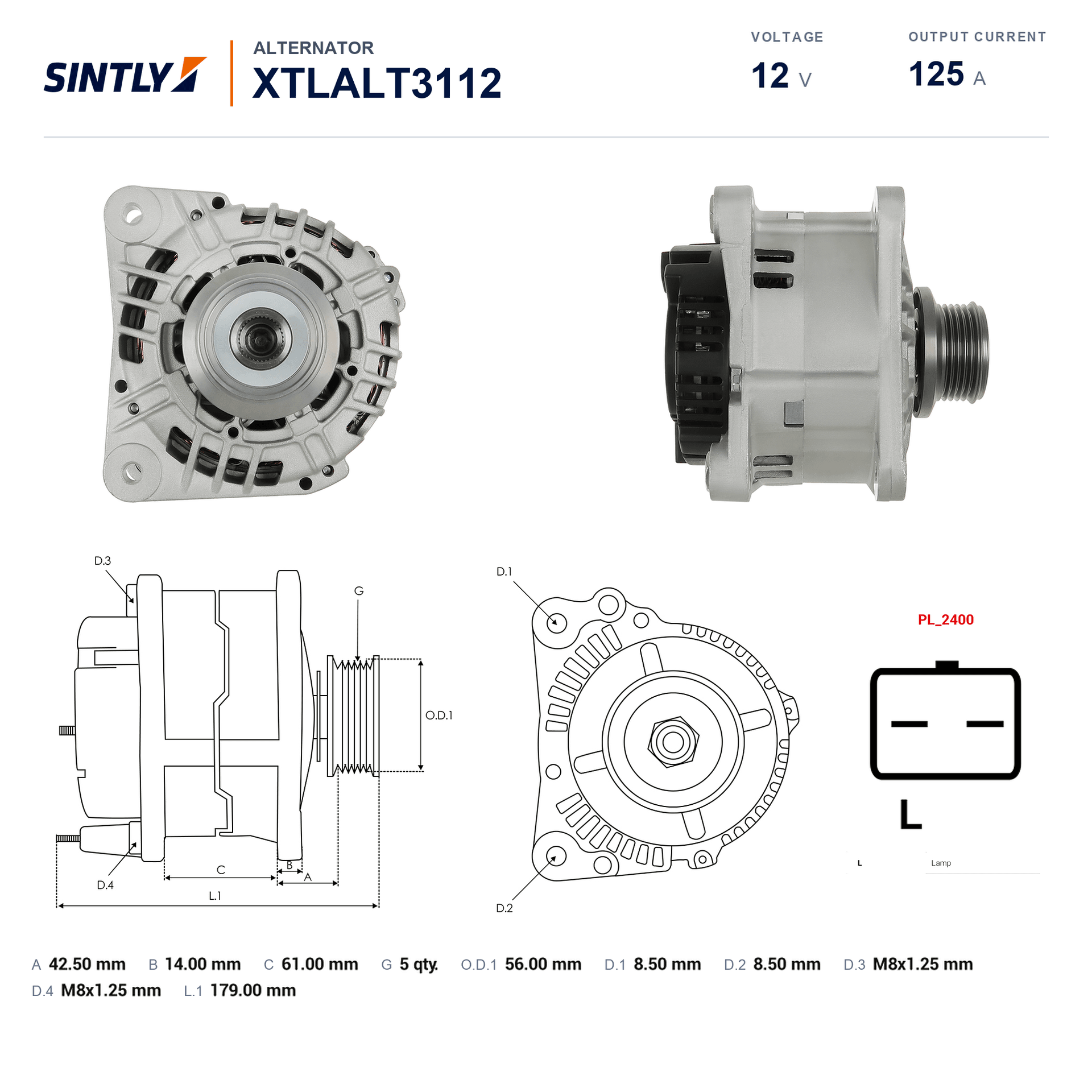 Alternator XTLALT3112