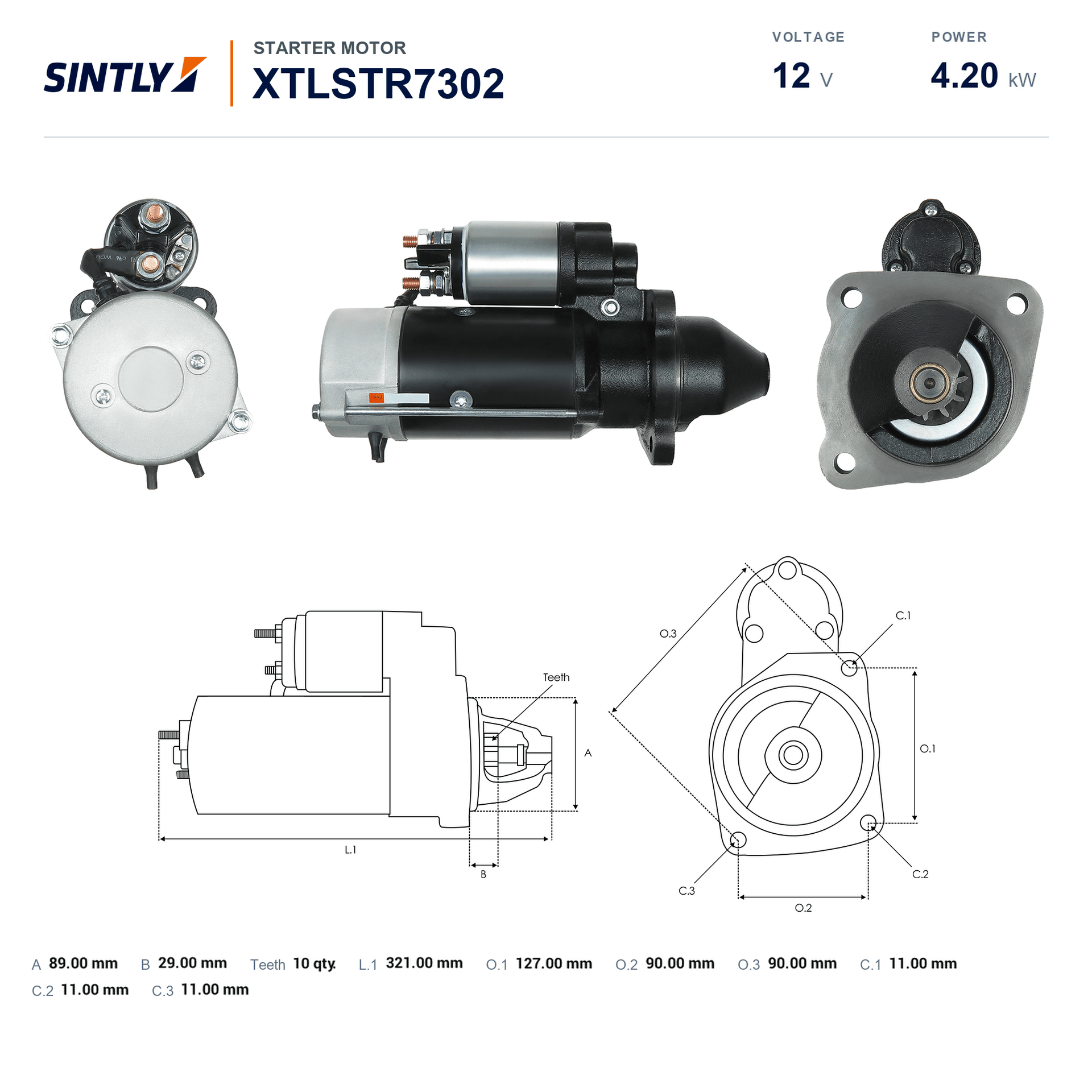 Starter XTLSTR7302